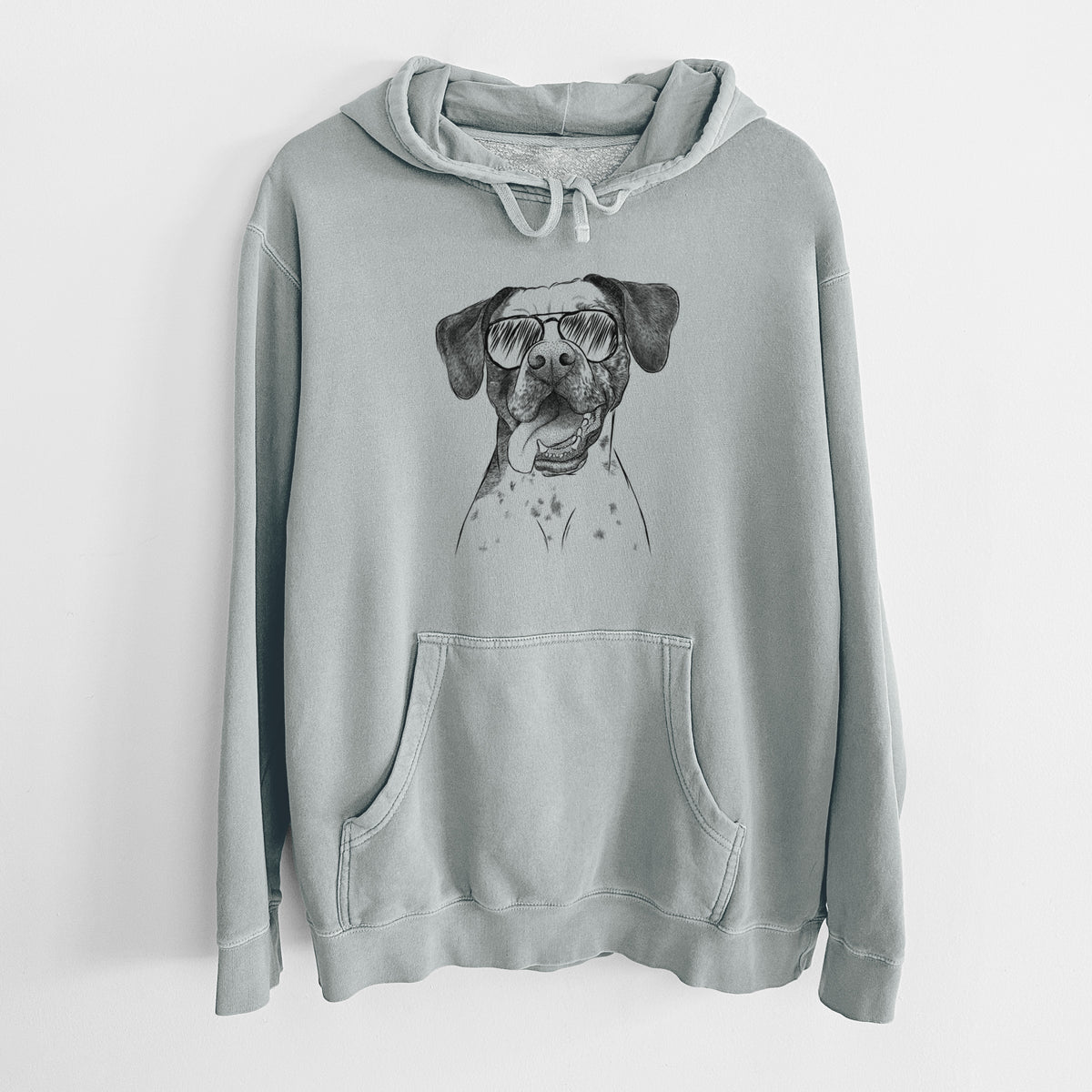 Aviator Cola the Catahoula - Unisex Pigment Dyed Hoodie