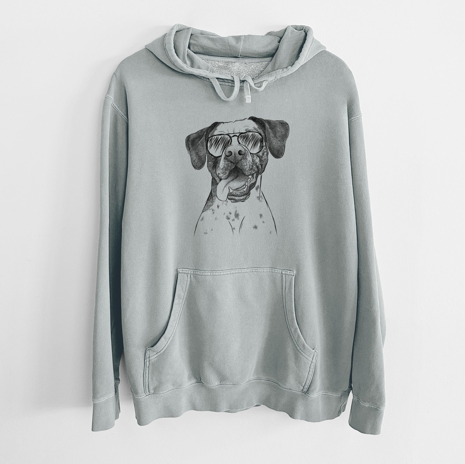 Aviator Cola the Catahoula - Unisex Pigment Dyed Hoodie