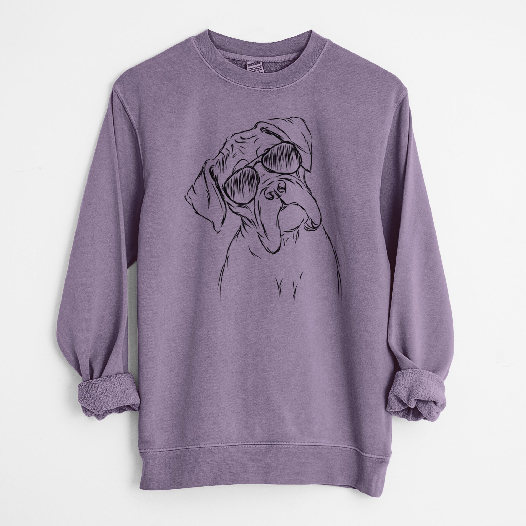 Aviator Cooper the Boxer - Unisex Pigment Dyed Crew Sweatshirt