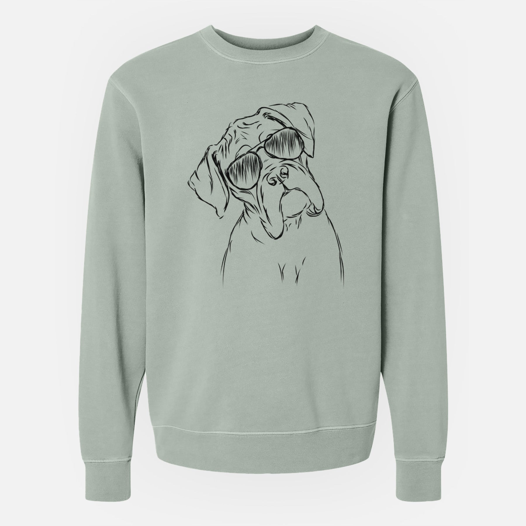 Aviator Cooper the Boxer - Unisex Pigment Dyed Crew Sweatshirt