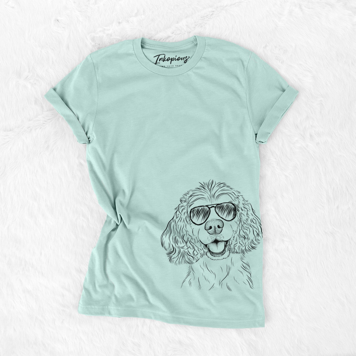Aviator Cricket the American Cocker Spaniel - Unisex Crewneck