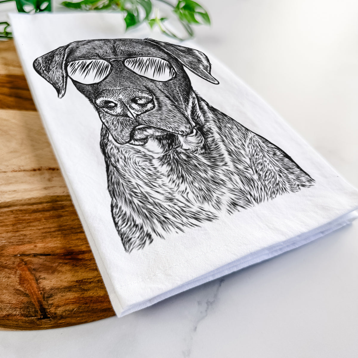 David the Boxador Tea Towel