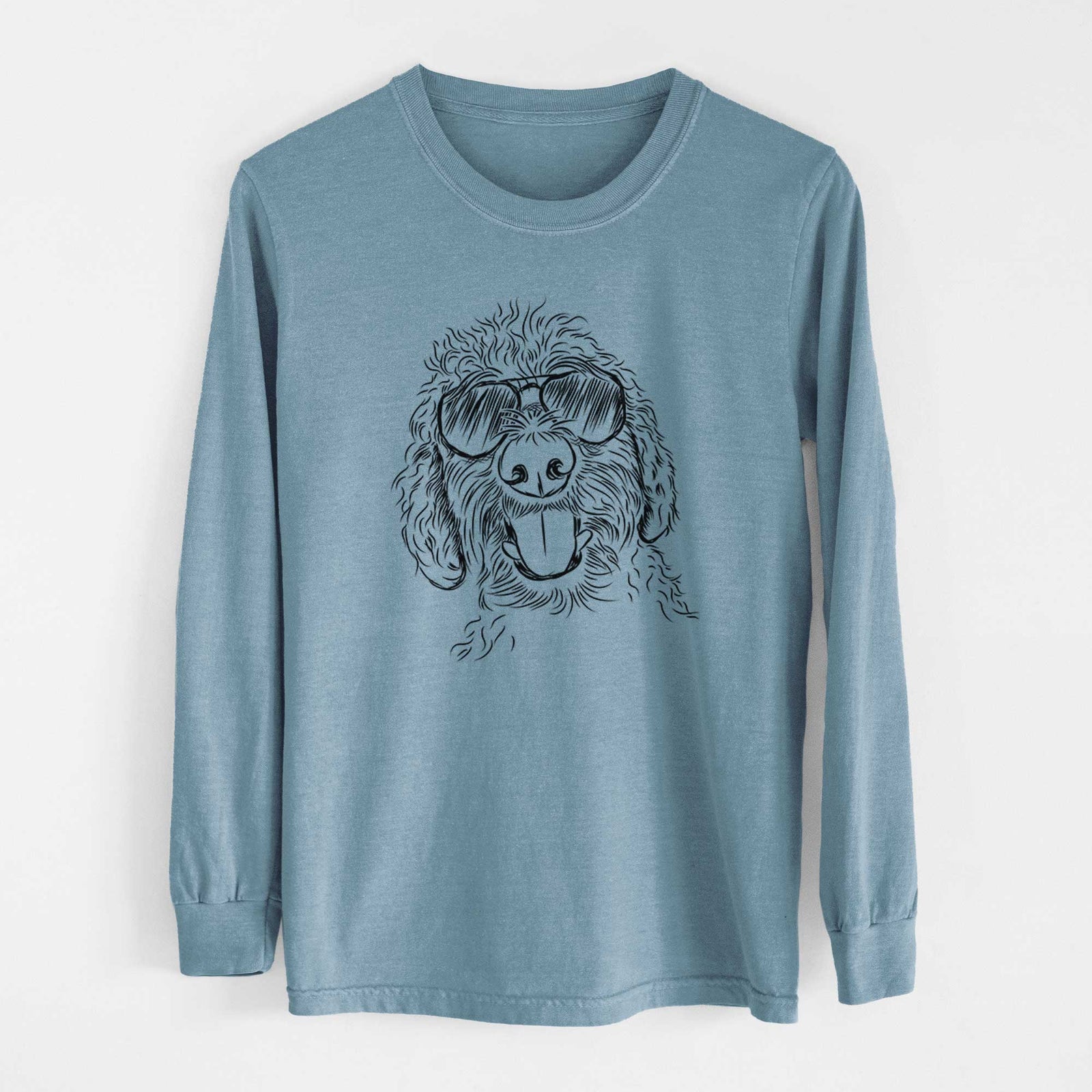 Aviator Dixie the Doodle - Men's Heavyweight 100% Cotton Long Sleeve
