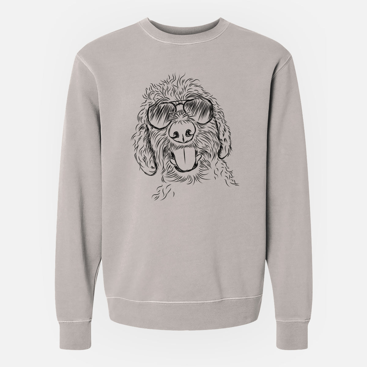 Aviator Dixie the Doodle - Unisex Pigment Dyed Crew Sweatshirt
