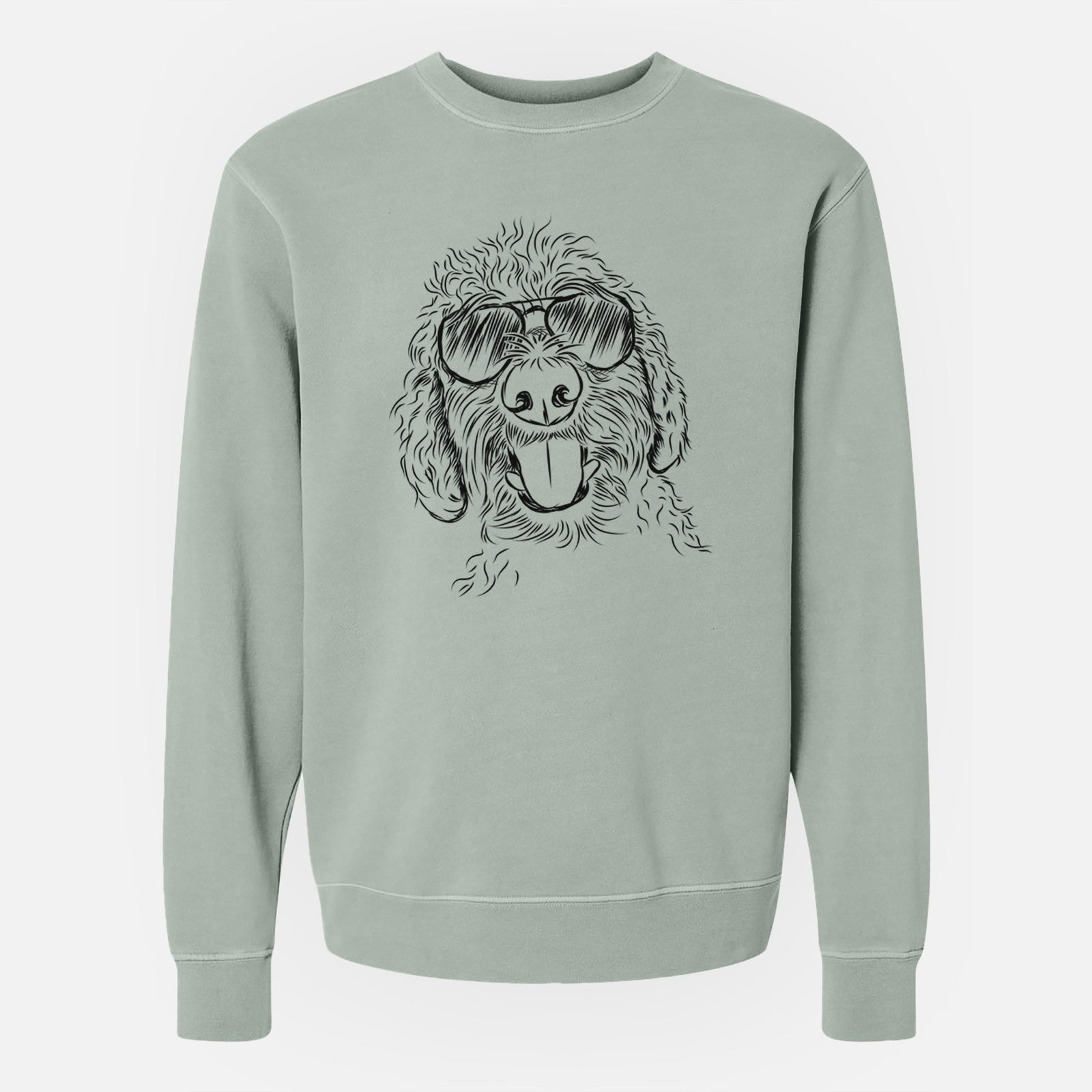 Aviator Dixie the Doodle - Unisex Pigment Dyed Crew Sweatshirt