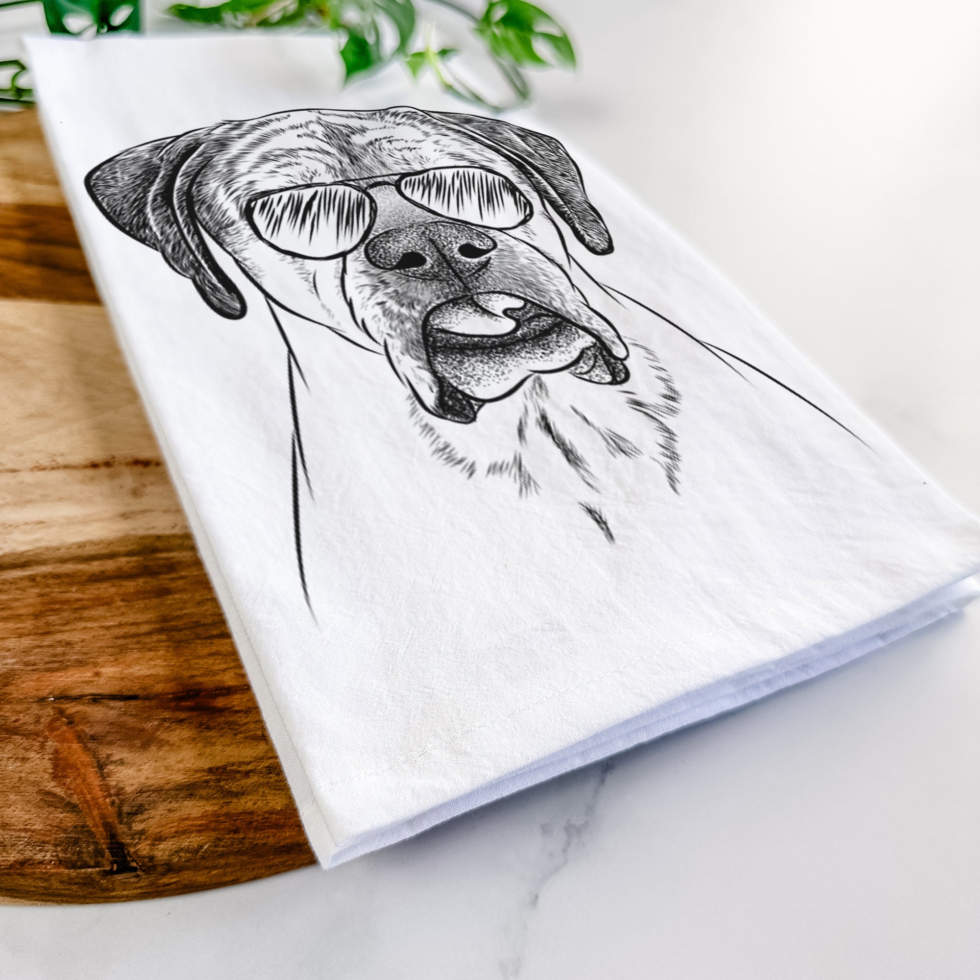 Emma the English Mastiff Tea Towel