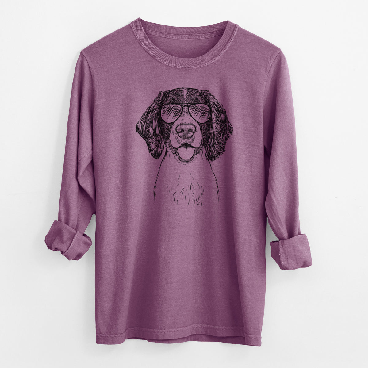 Aviator Ever the English Springer Spaniel - Men's Heavyweight 100% Cotton Long Sleeve