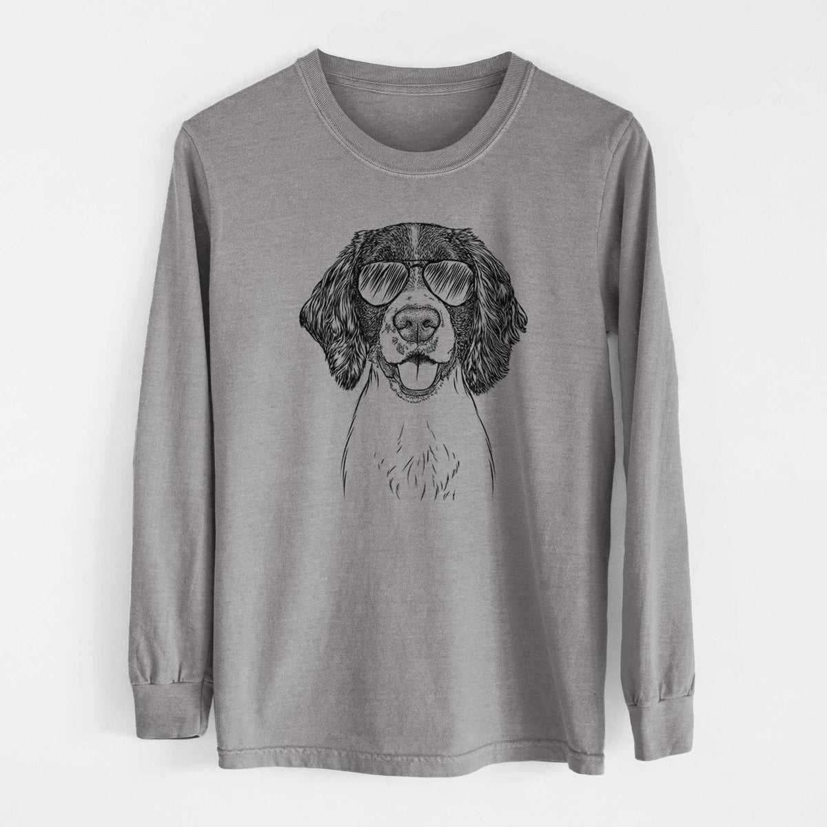Aviator Ever the English Springer Spaniel - Men's Heavyweight 100% Cotton Long Sleeve