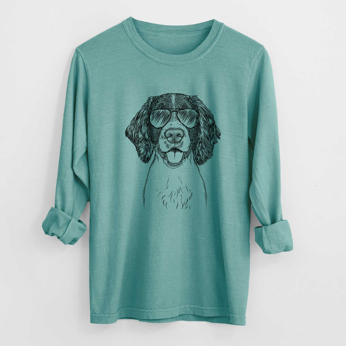 Aviator Ever the English Springer Spaniel - Men's Heavyweight 100% Cotton Long Sleeve