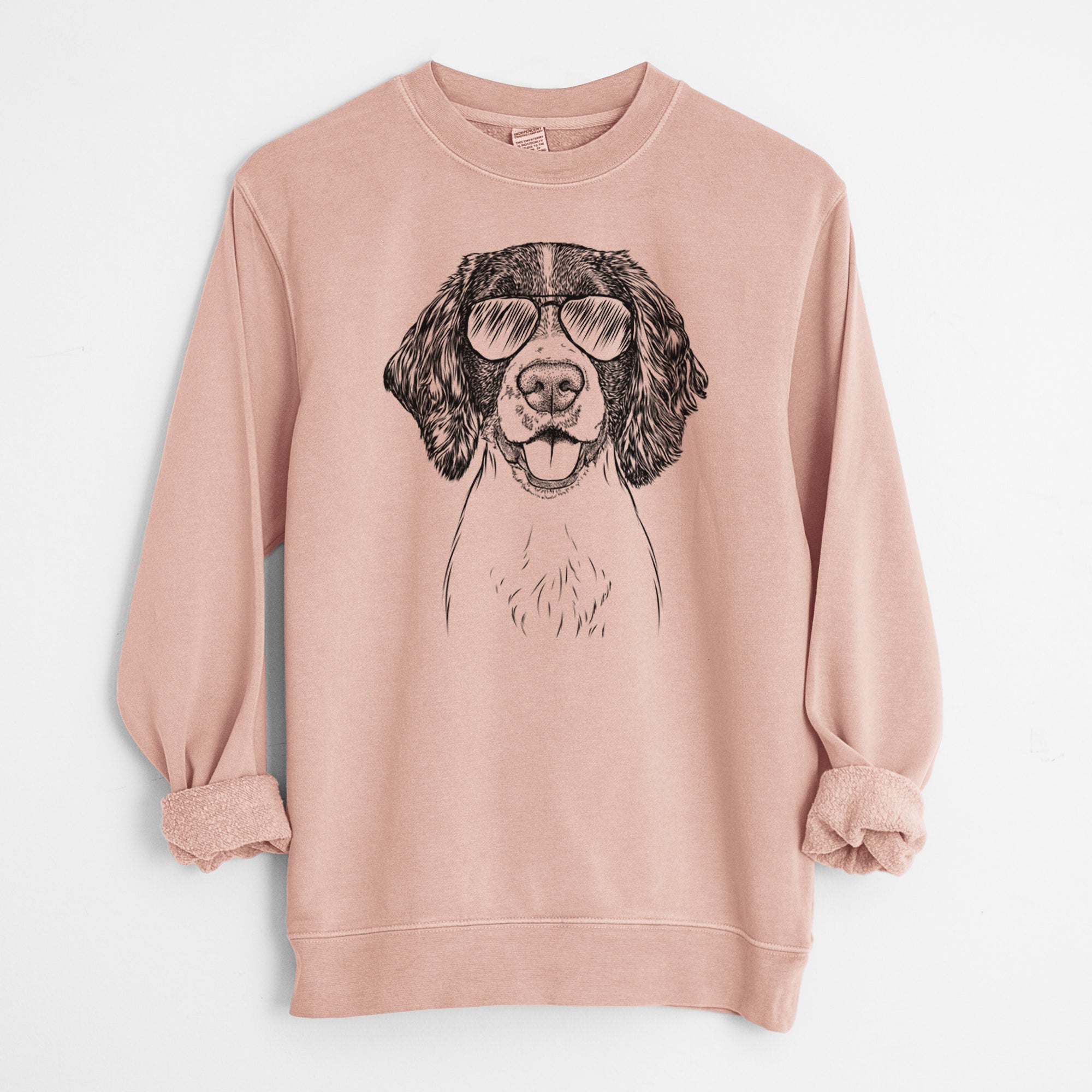 Aviator Ever the English Springer Spaniel - Unisex Pigment Dyed Crew Sweatshirt