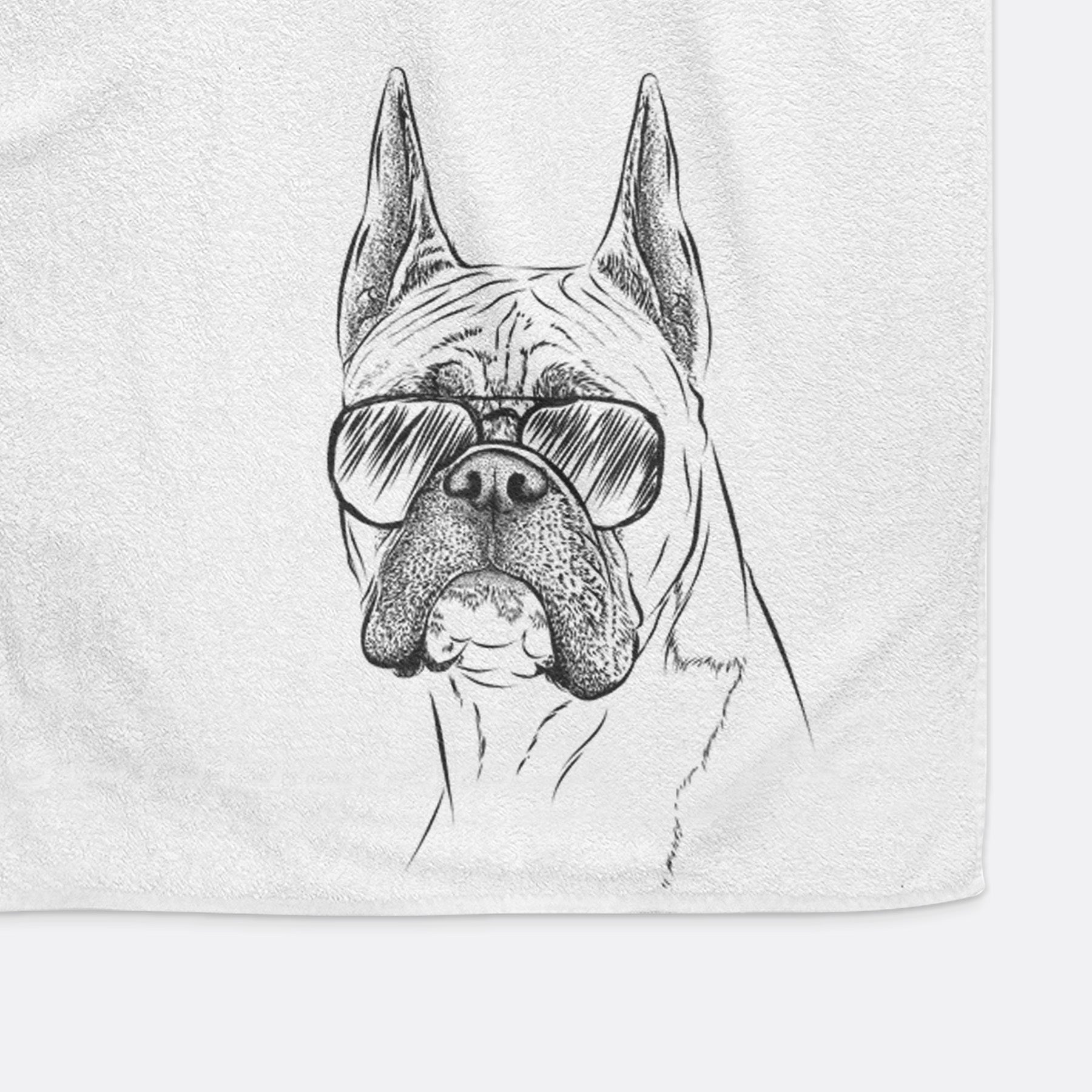 Ezra the Boxer Premium Hand Towel