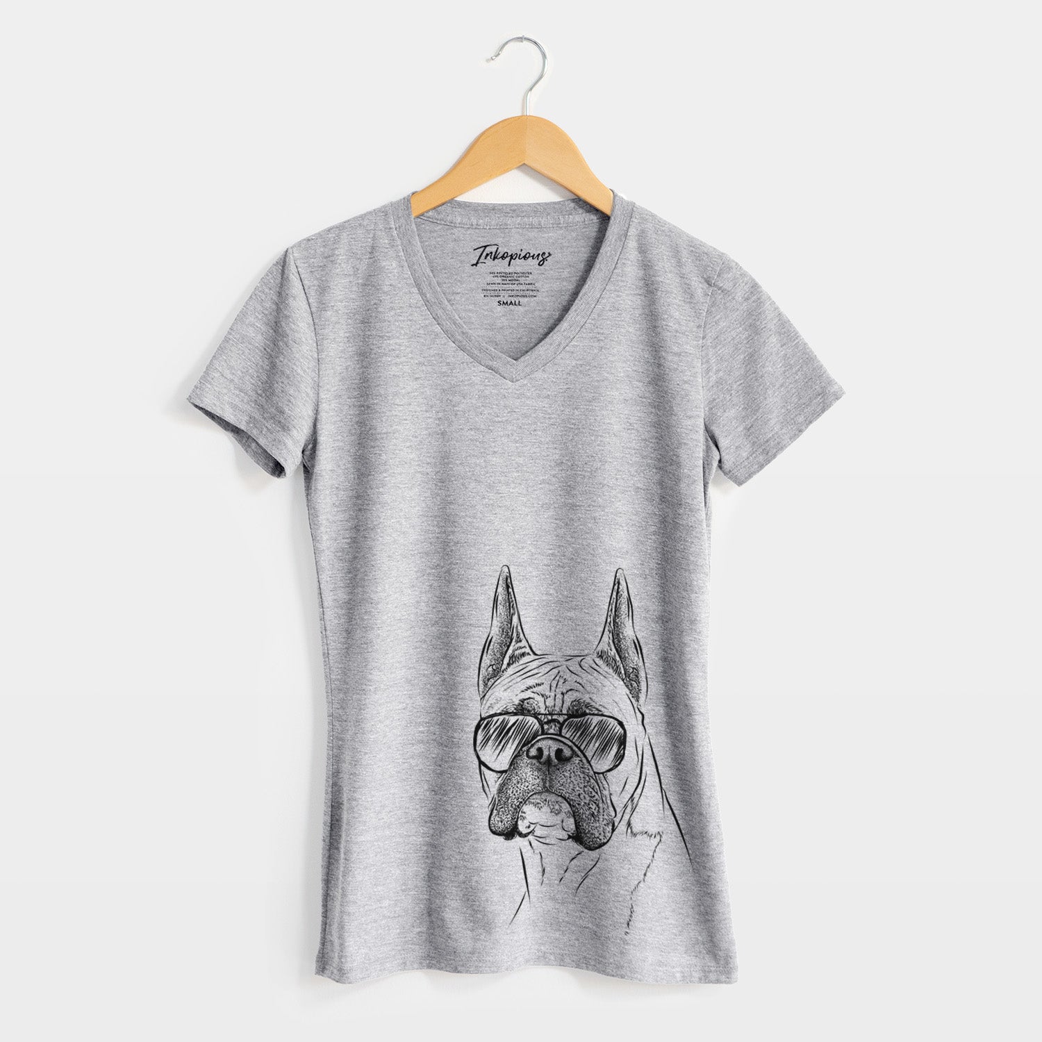 Aviator Ezra the Boxer - Women's V-neck Shirt