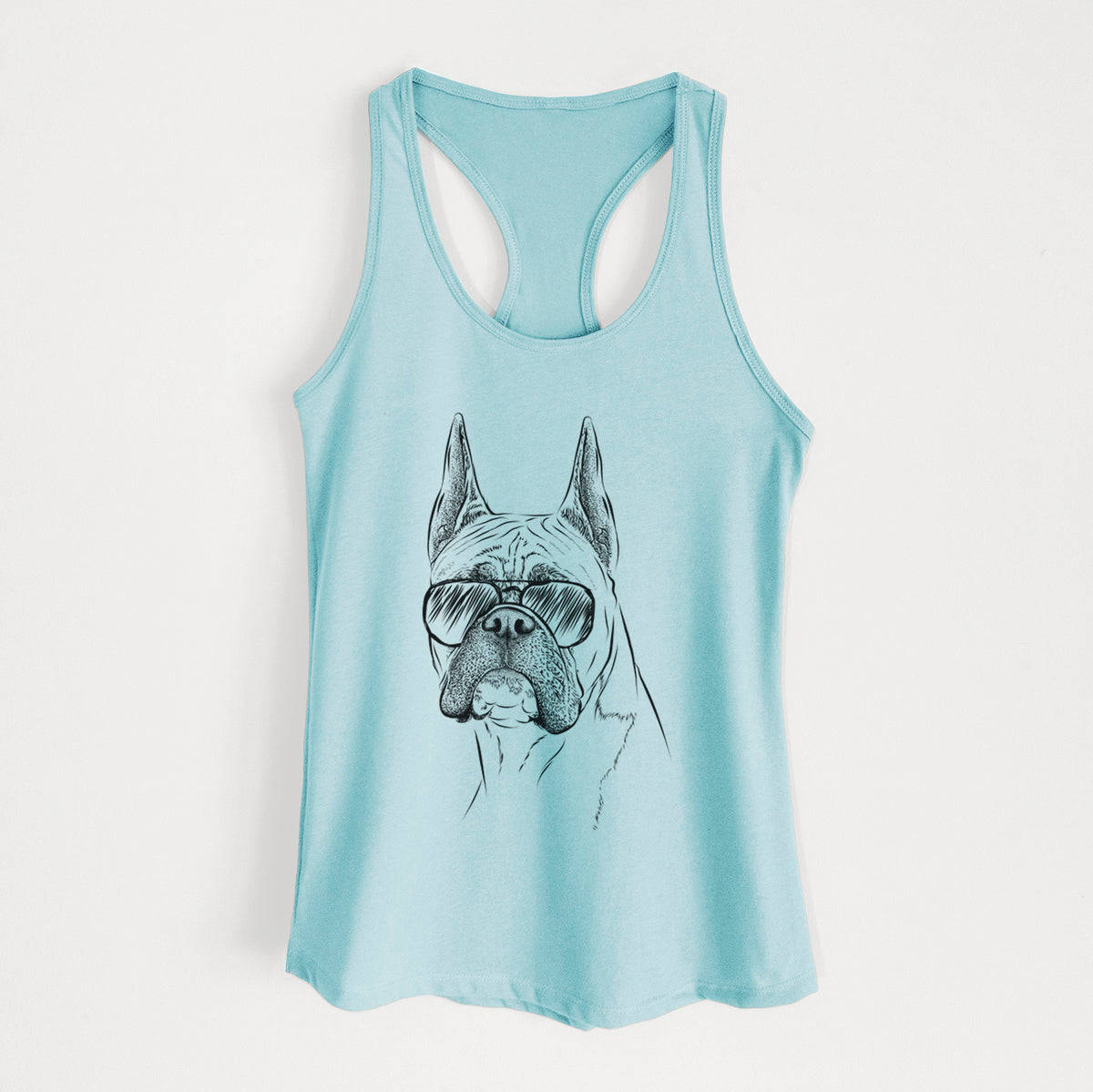 Ezra the Boxer - Women's Racerback Tanktop
