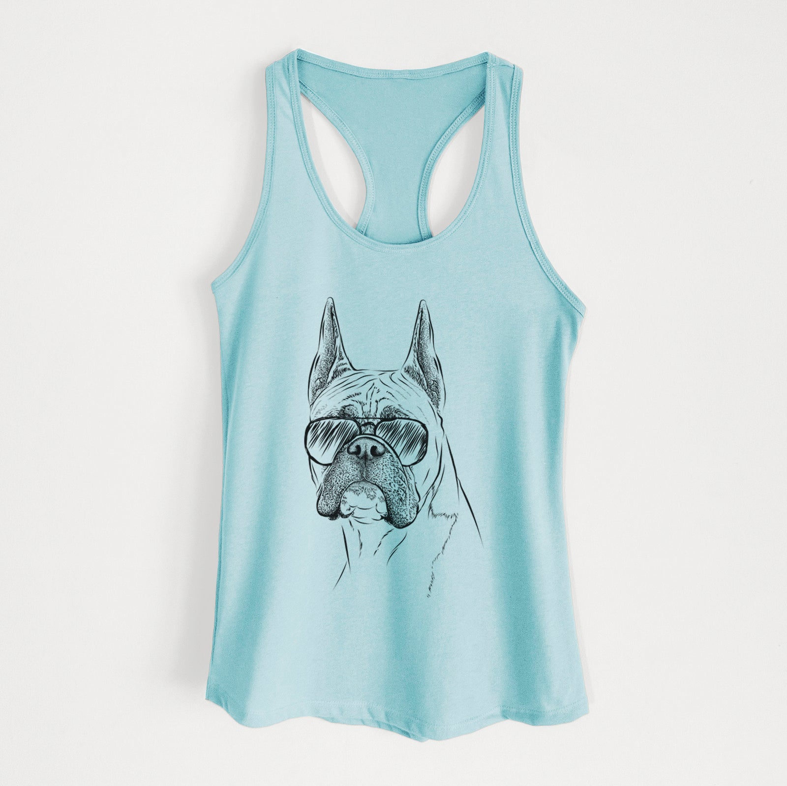 Ezra the Boxer - Women's Racerback Tanktop