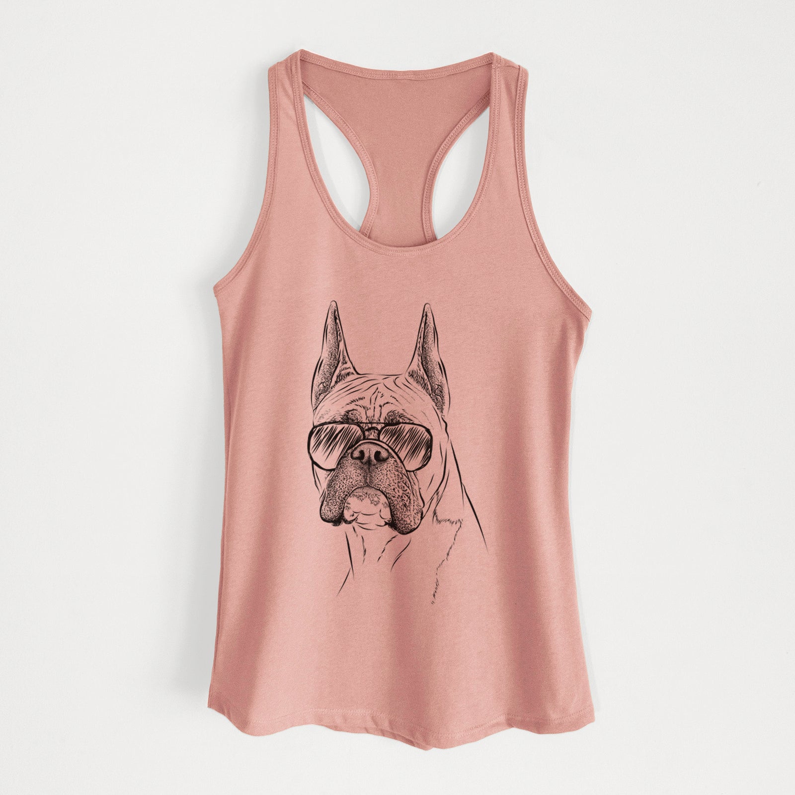 Ezra the Boxer - Women's Racerback Tanktop