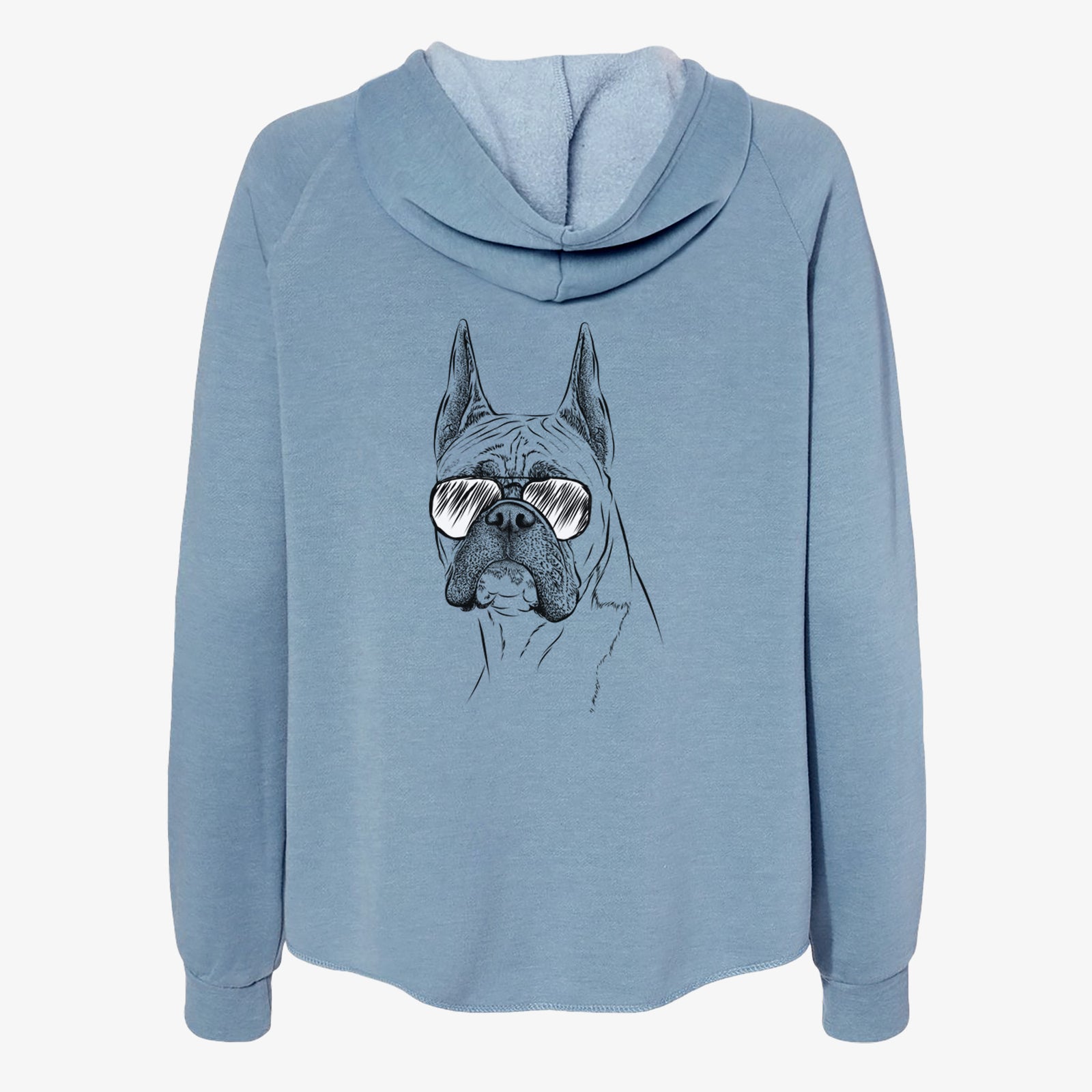 Ezra the Boxer - Women's Cali Wave Zip-Up Sweatshirt