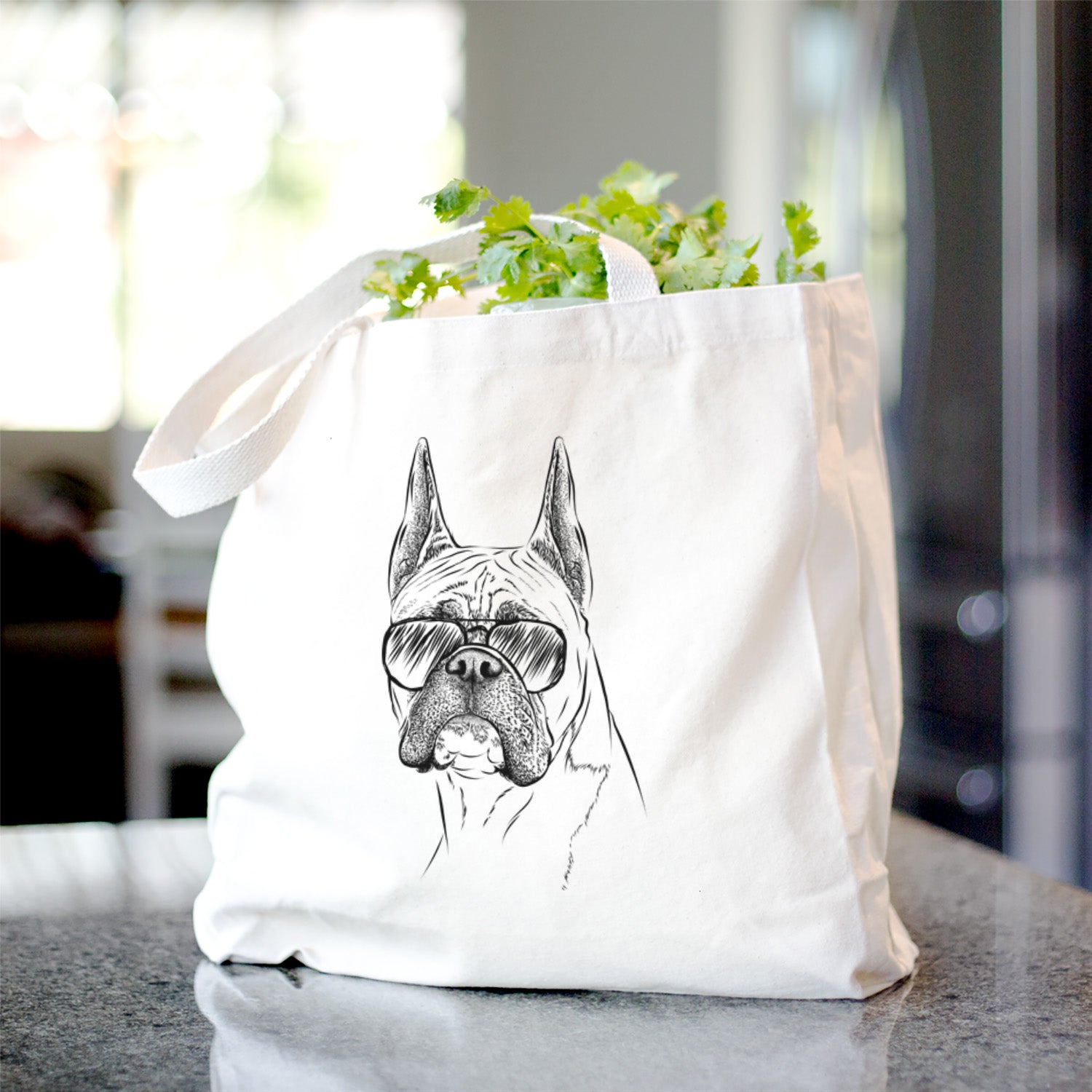 Ezra the Boxer - Tote Bag