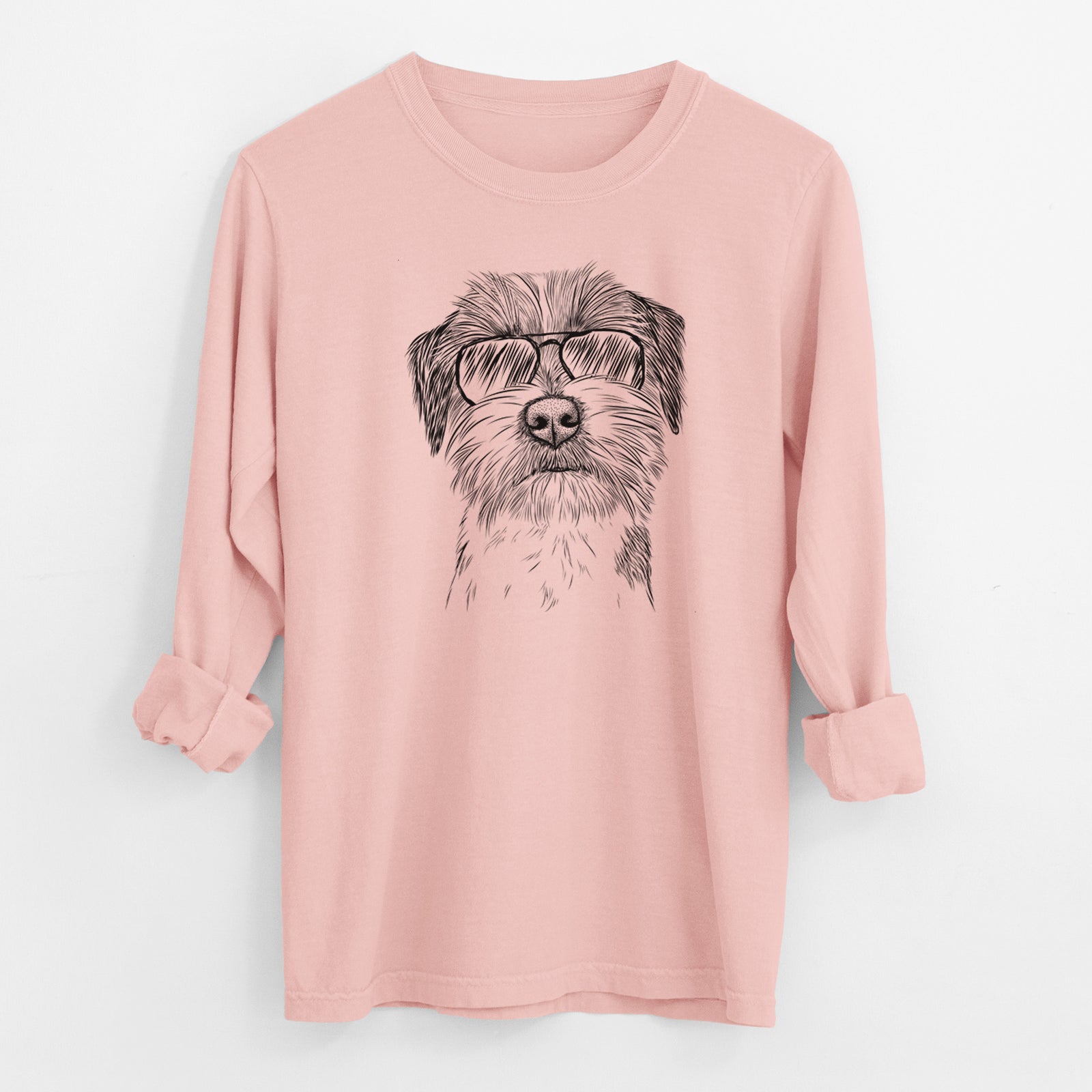 Aviator Feis the Parson Russell Terrier - Men's Heavyweight 100% Cotton Long Sleeve