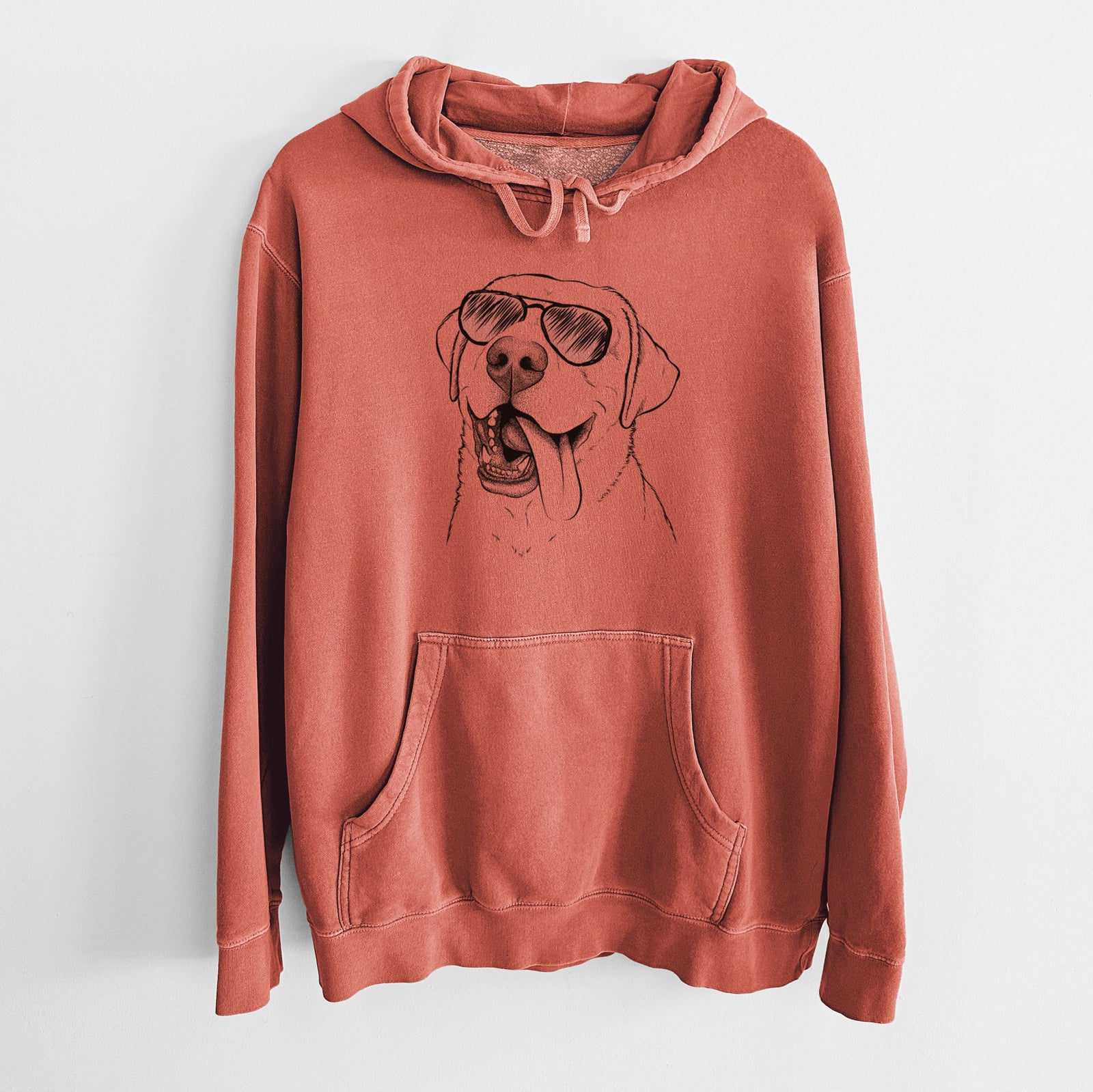 Aviator Finn the Labrador Retriever - Unisex Pigment Dyed Hoodie