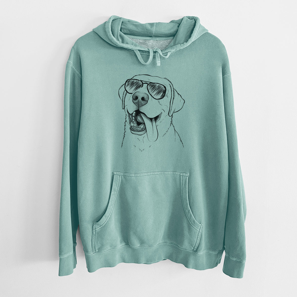 Aviator Finn the Labrador Retriever - Unisex Pigment Dyed Hoodie