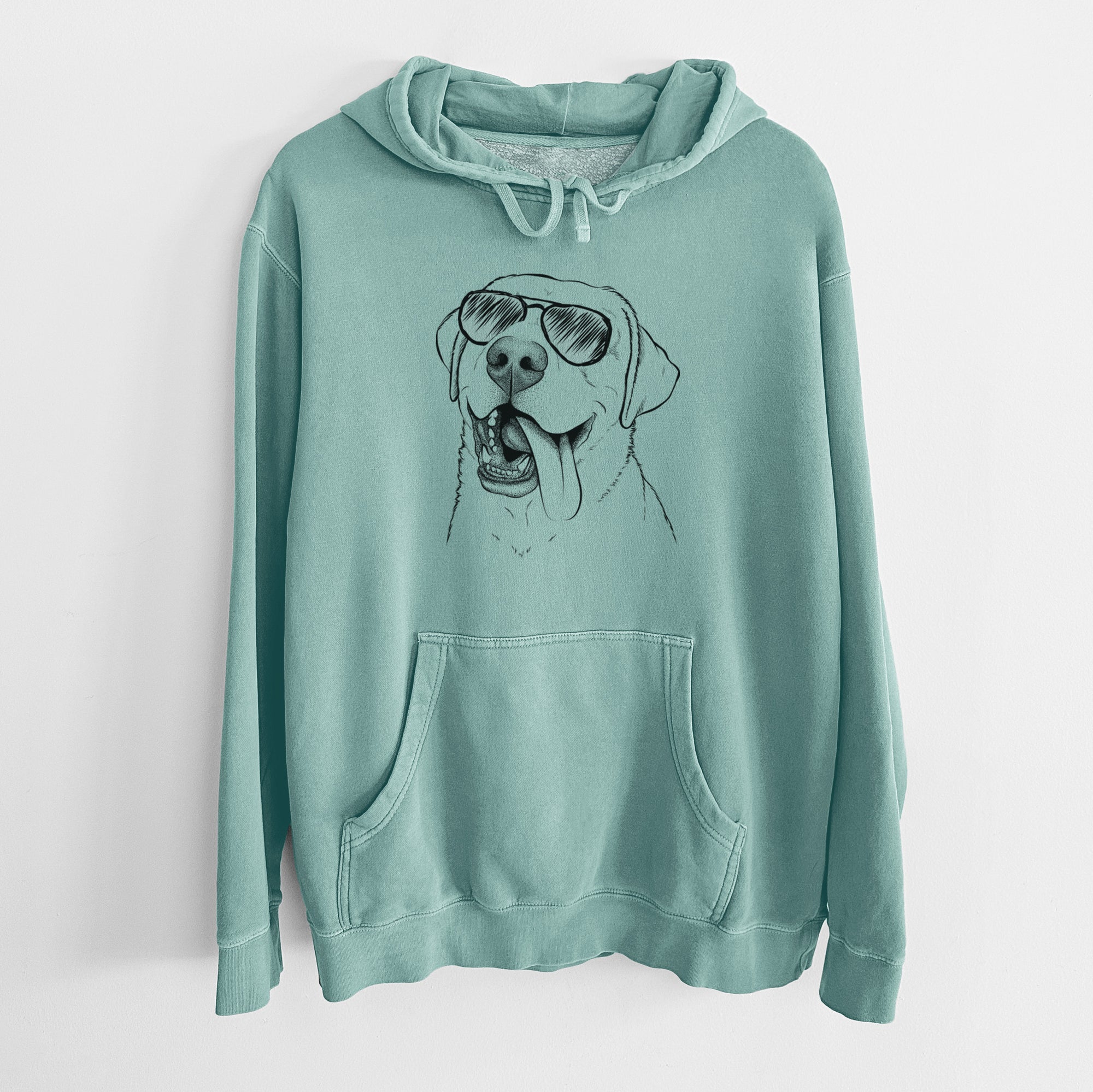 Aviator Finn the Labrador Retriever - Unisex Pigment Dyed Hoodie