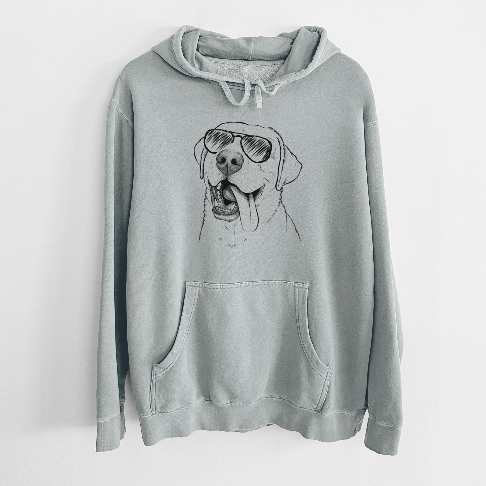 Aviator Finn the Labrador Retriever - Unisex Pigment Dyed Hoodie