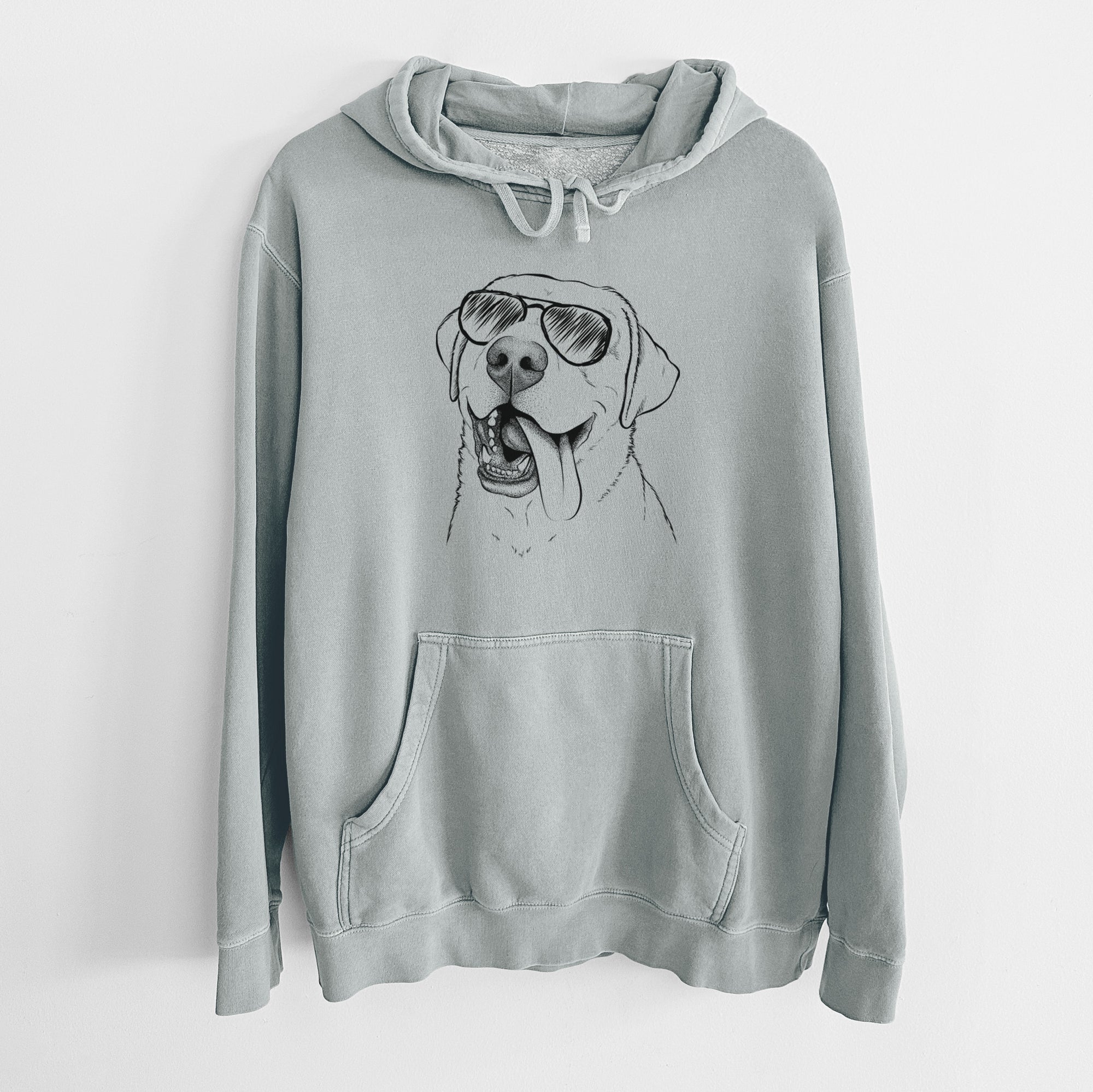 Aviator Finn the Labrador Retriever - Unisex Pigment Dyed Hoodie