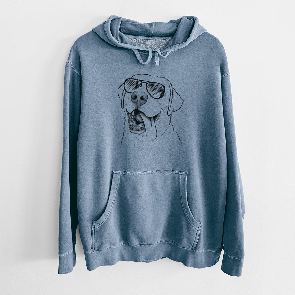 Aviator Finn the Labrador Retriever - Unisex Pigment Dyed Hoodie