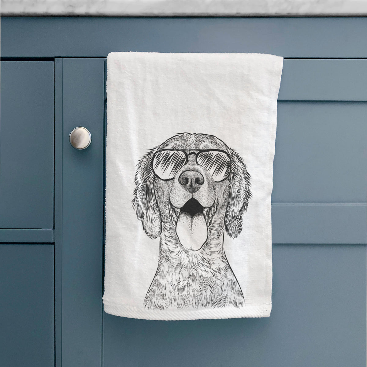 Freddy the English Setter Premium Hand Towel
