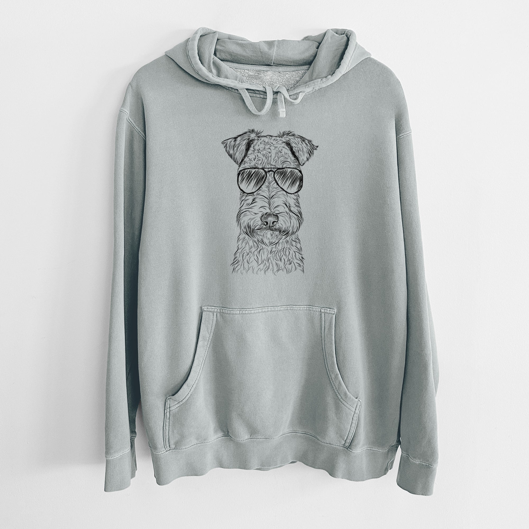 Aviator Frida the Lakeland Terrier - Unisex Pigment Dyed Hoodie