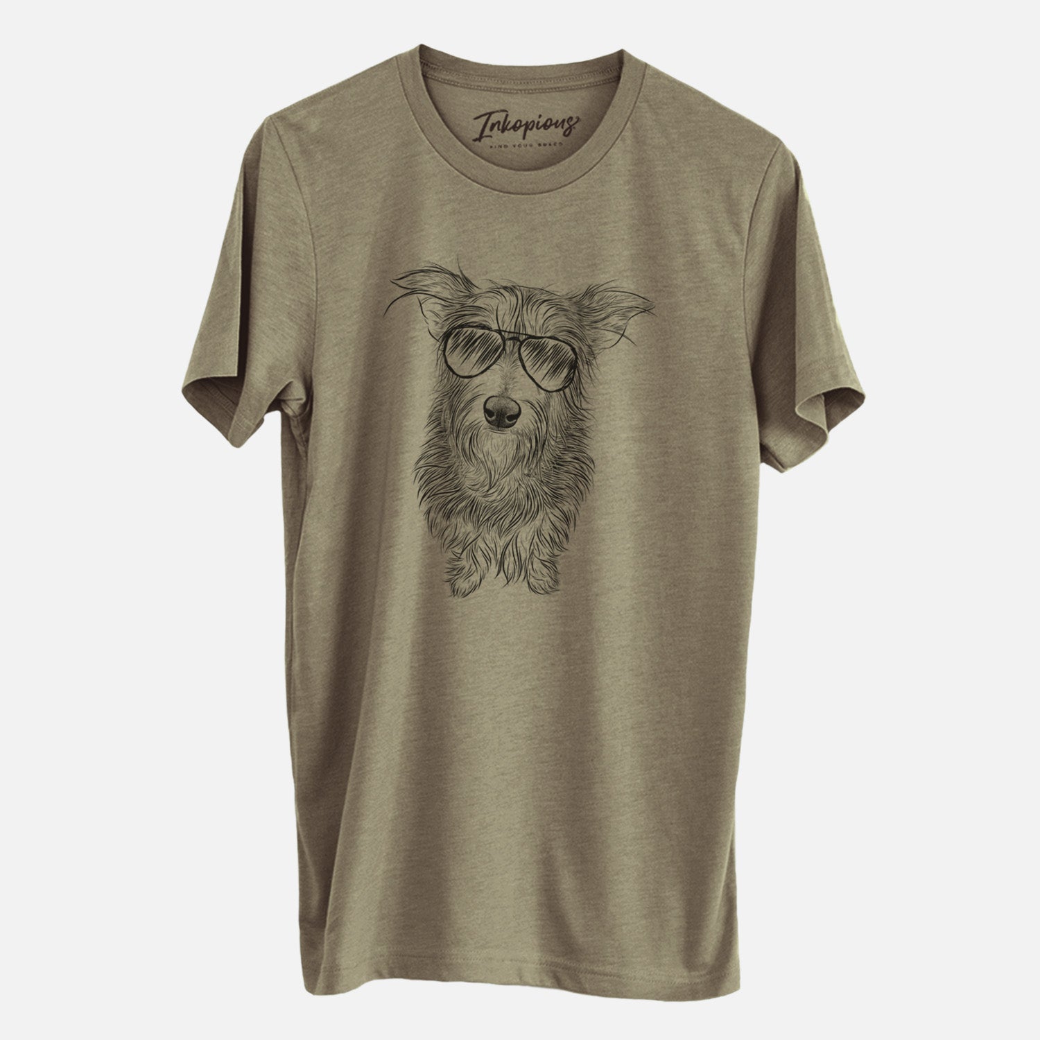 Aviator Frida Doggo the Rescue Terrier Mix - Unisex Crewneck