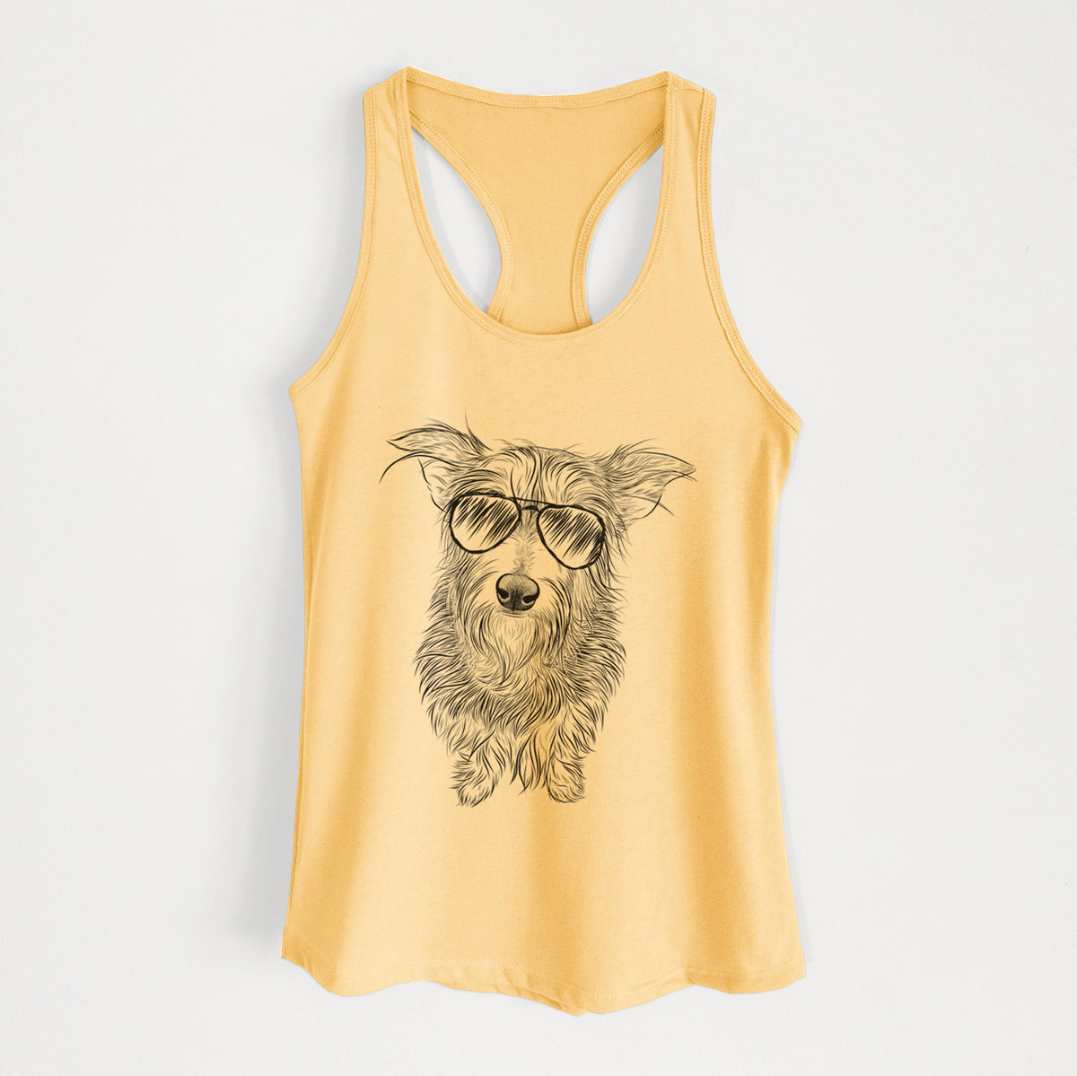 Frida Doggo the Rescue Terrier Mix - Women's Racerback Tanktop