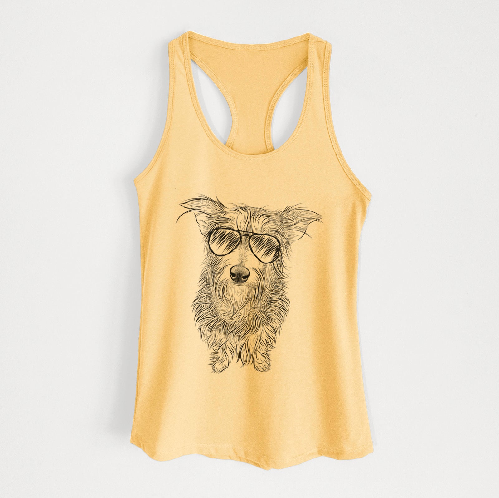 Frida Doggo the Rescue Terrier Mix - Women's Racerback Tanktop