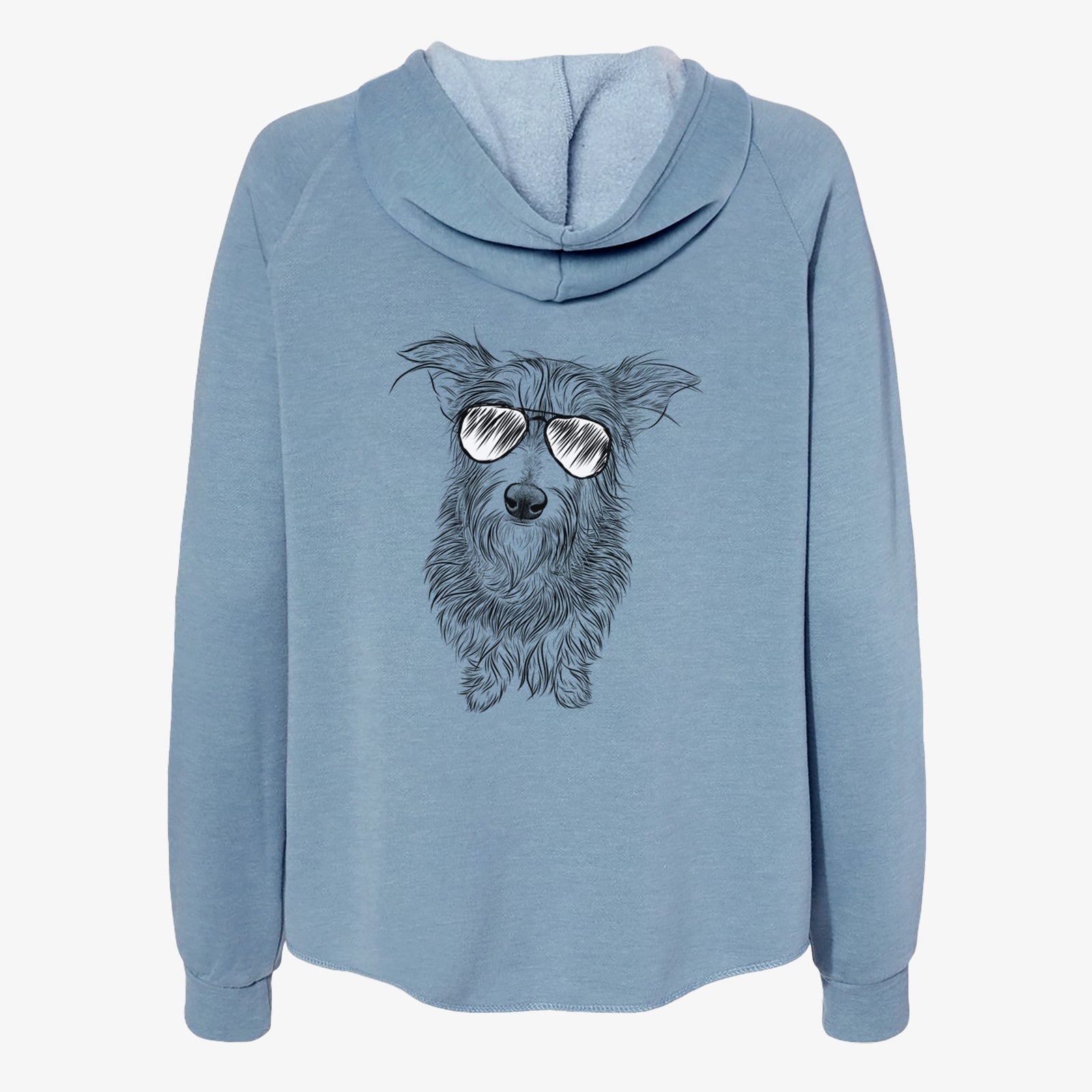 Frida Doggo the Rescue Terrier Mix - Women's Cali Wave Zip-Up Sweatshirt