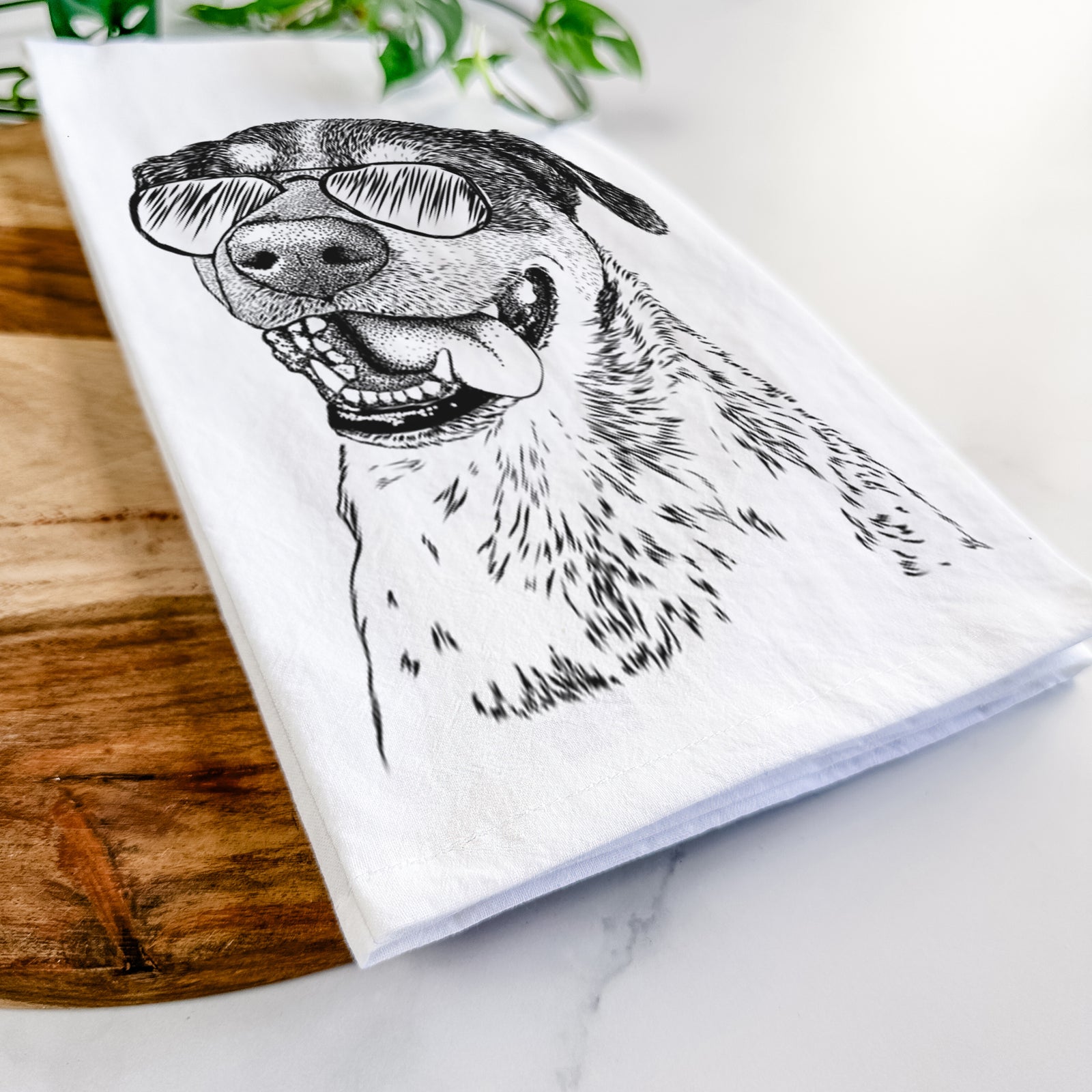 Gerti the Mixed Breed Tea Towel