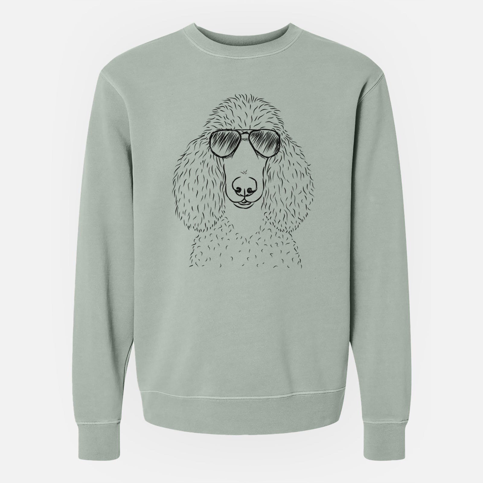 Aviator Giovanni the Poodle - Unisex Pigment Dyed Crew Sweatshirt