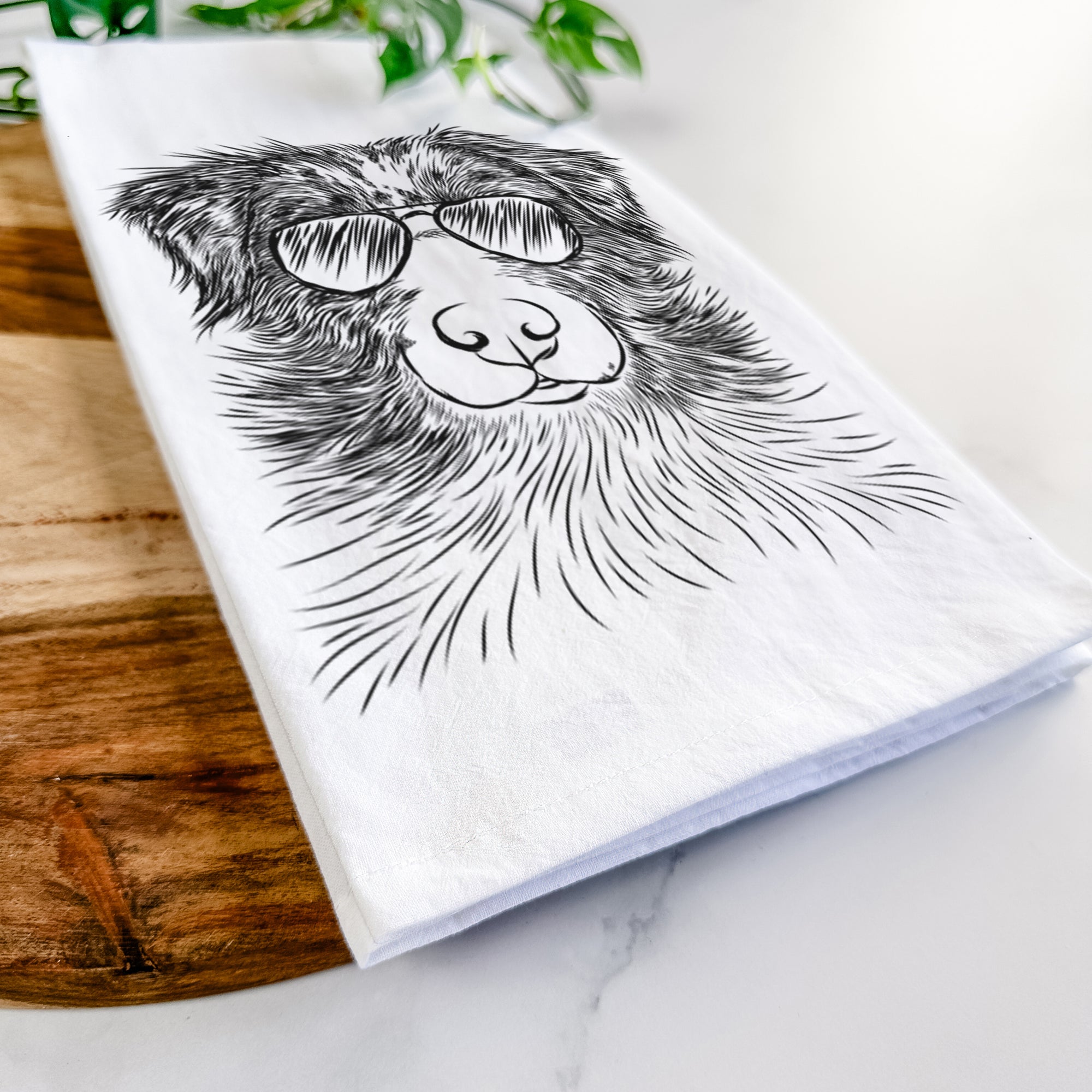 Gram the Australian Shepherd Tea Towel