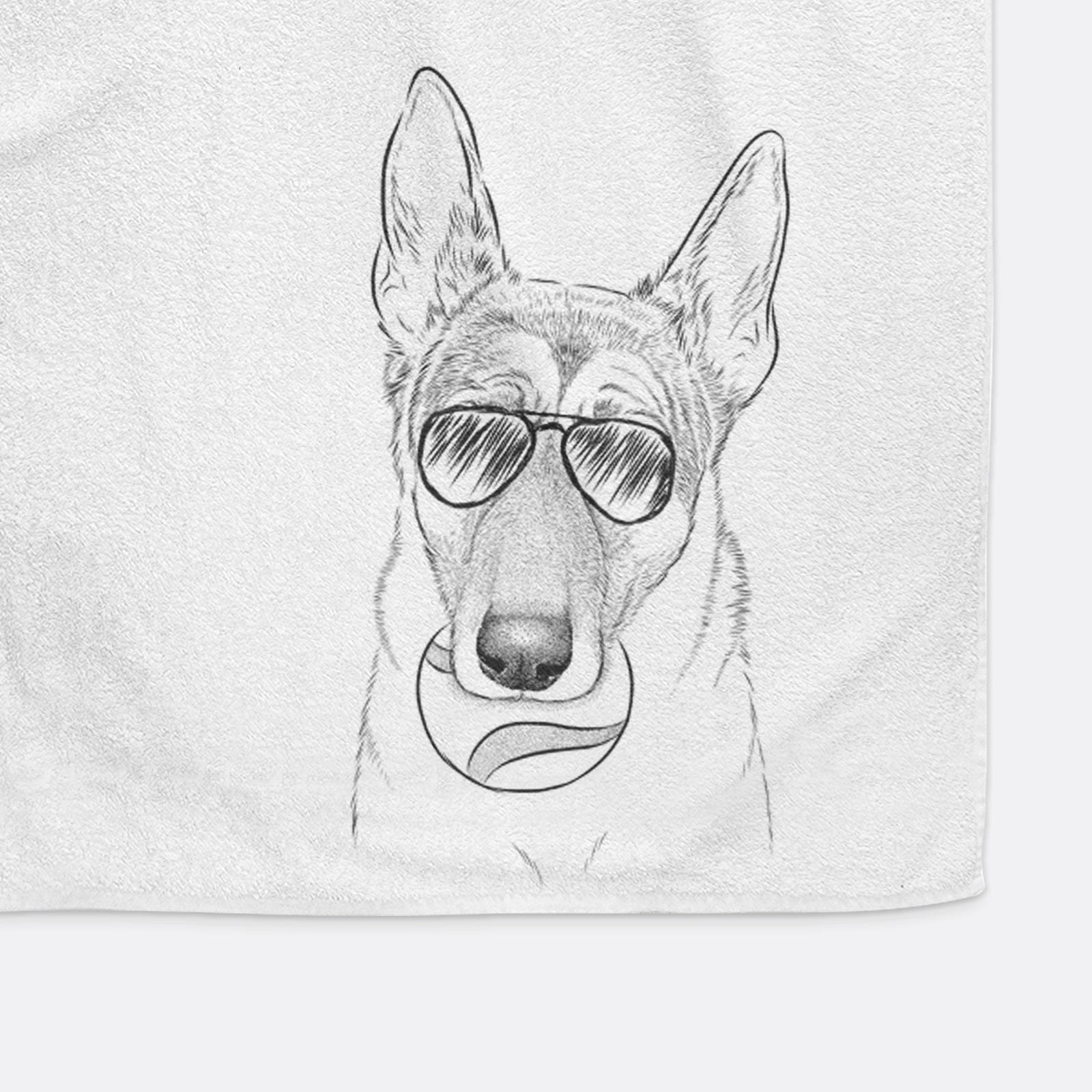 Greta the German Shepherd Premium Hand Towel
