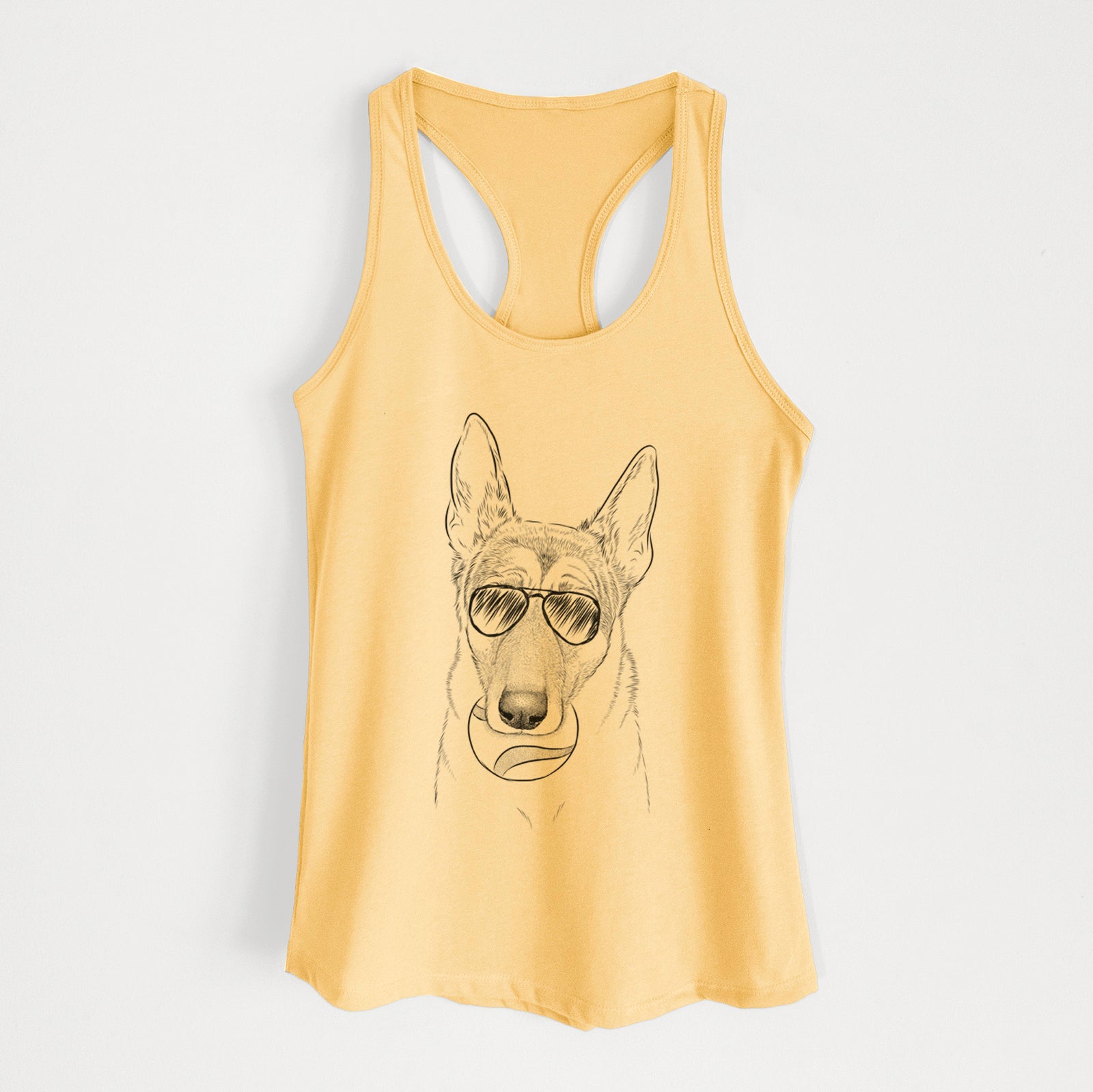 Greta the German Shepherd - Women's Racerback Tanktop