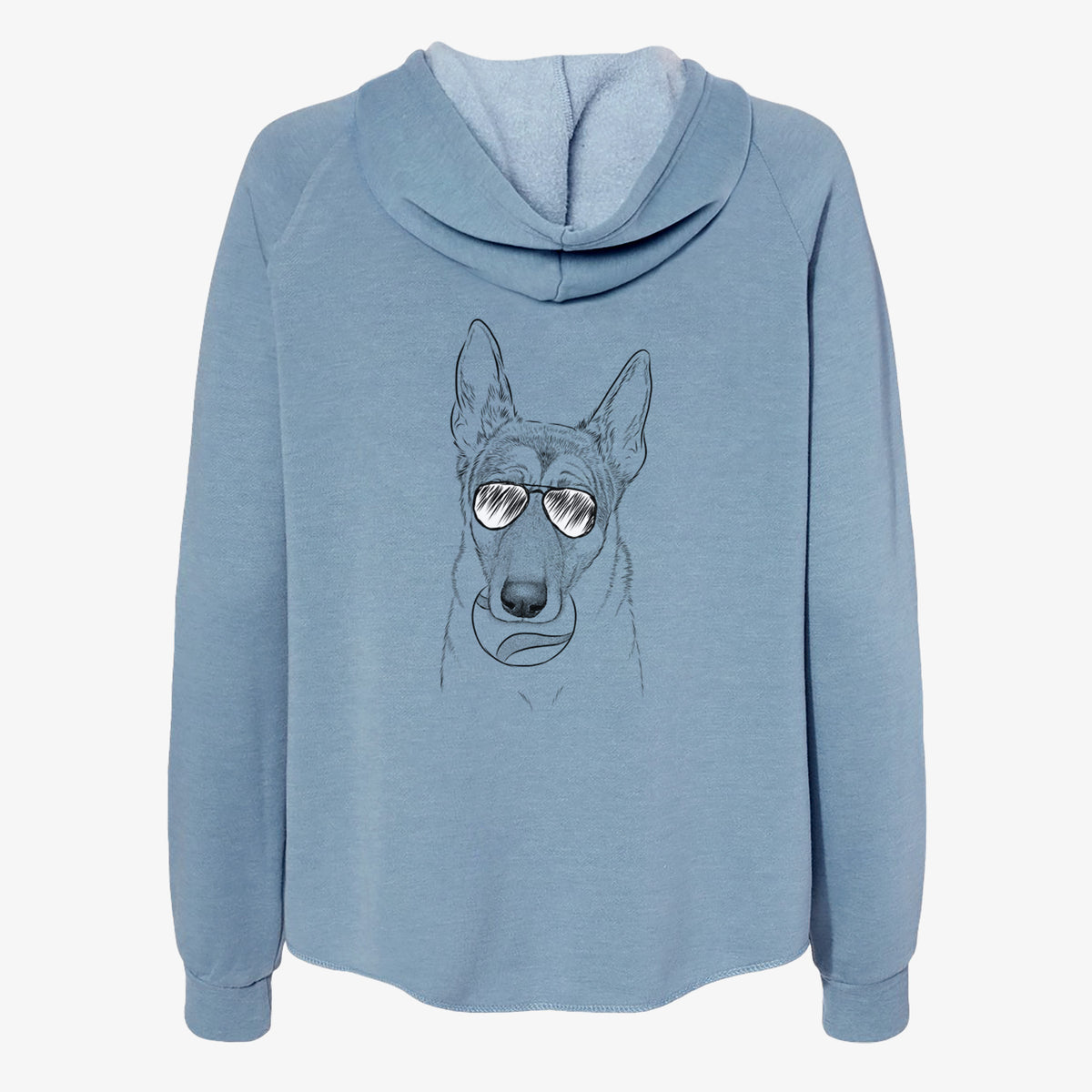 Greta the German Shepherd - Women's Cali Wave Zip-Up Sweatshirt