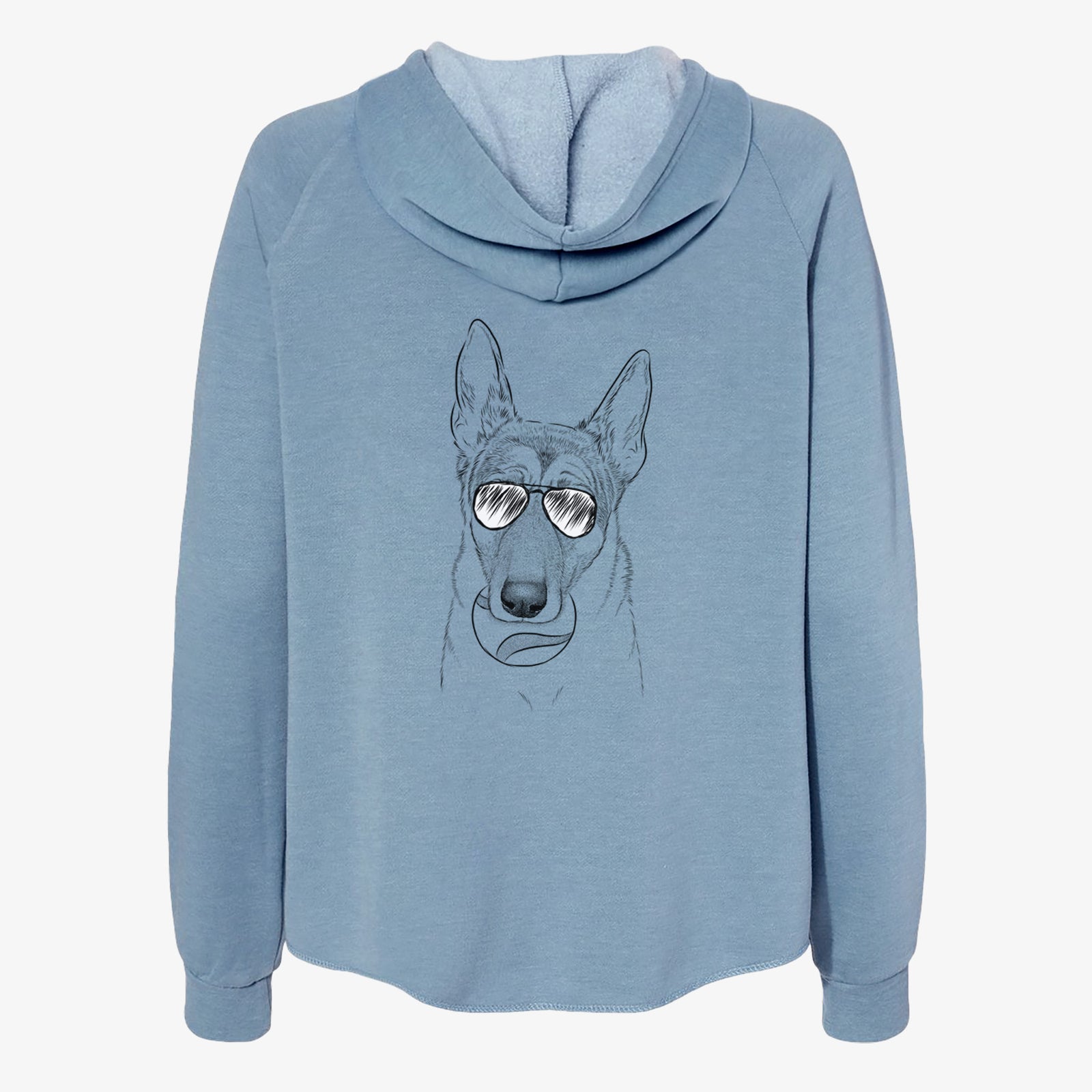 Greta the German Shepherd - Women's Cali Wave Zip-Up Sweatshirt