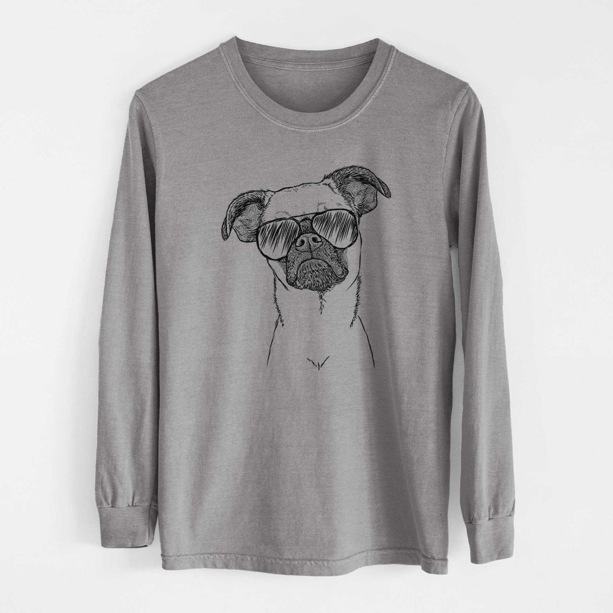 Aviator Groot the Brussels Griffon - Men's Heavyweight 100% Cotton Long Sleeve