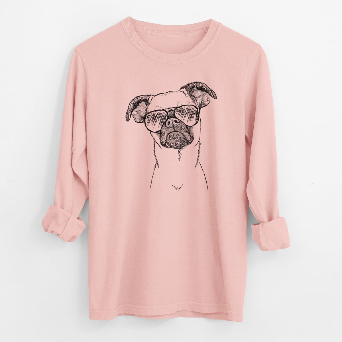 Aviator Groot the Brussels Griffon - Men's Heavyweight 100% Cotton Long Sleeve
