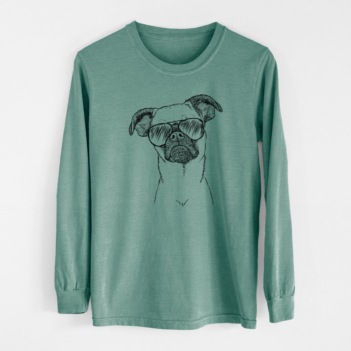 Aviator Groot the Brussels Griffon - Men's Heavyweight 100% Cotton Long Sleeve