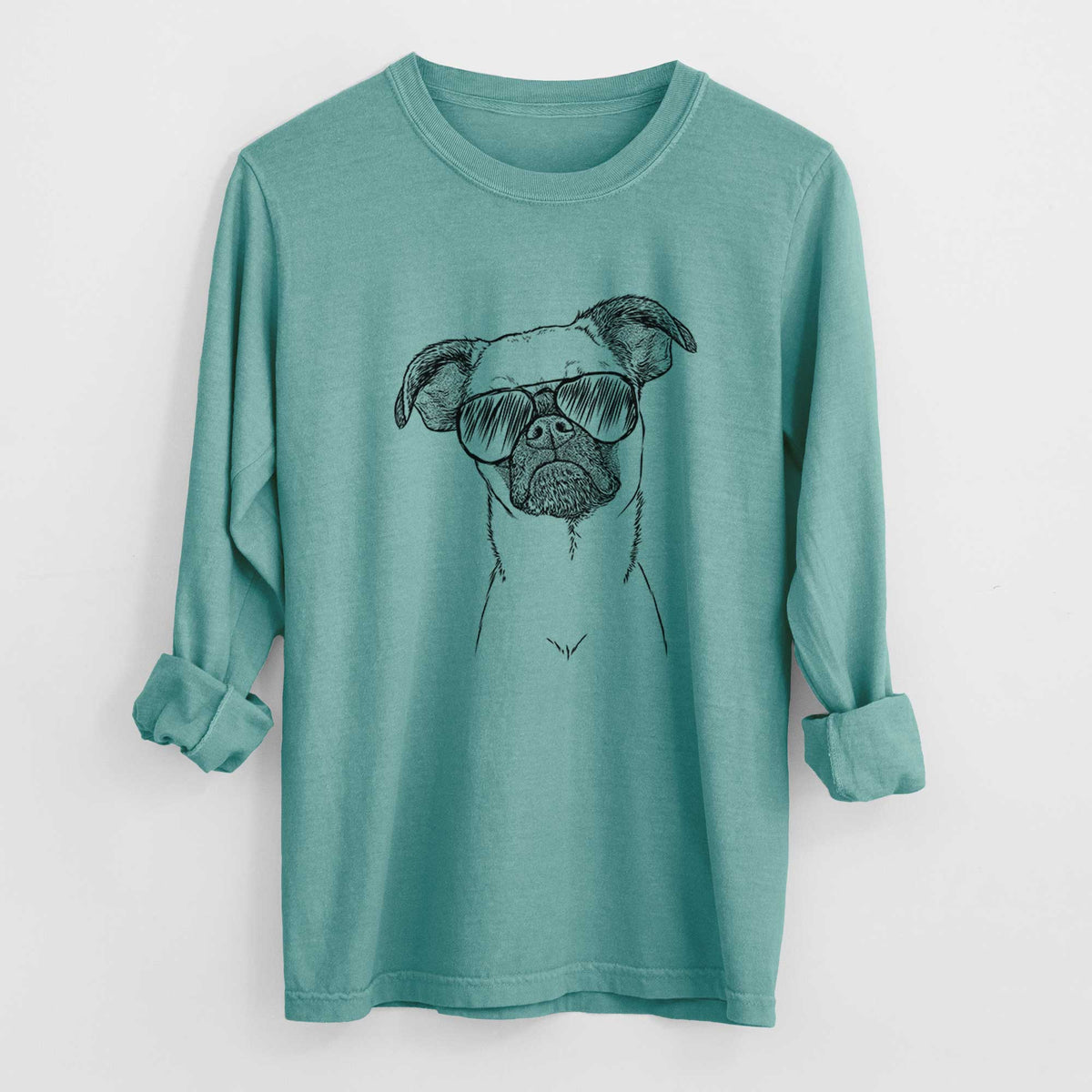 Aviator Groot the Brussels Griffon - Men's Heavyweight 100% Cotton Long Sleeve