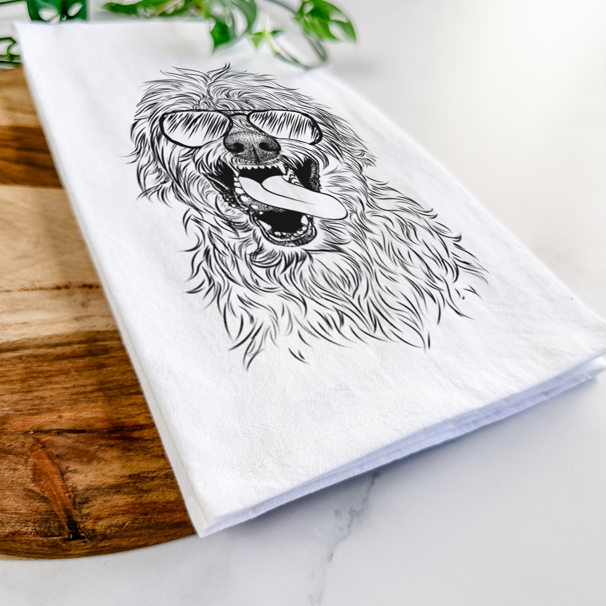 Groot the Irish Wolfhound Tea Towel