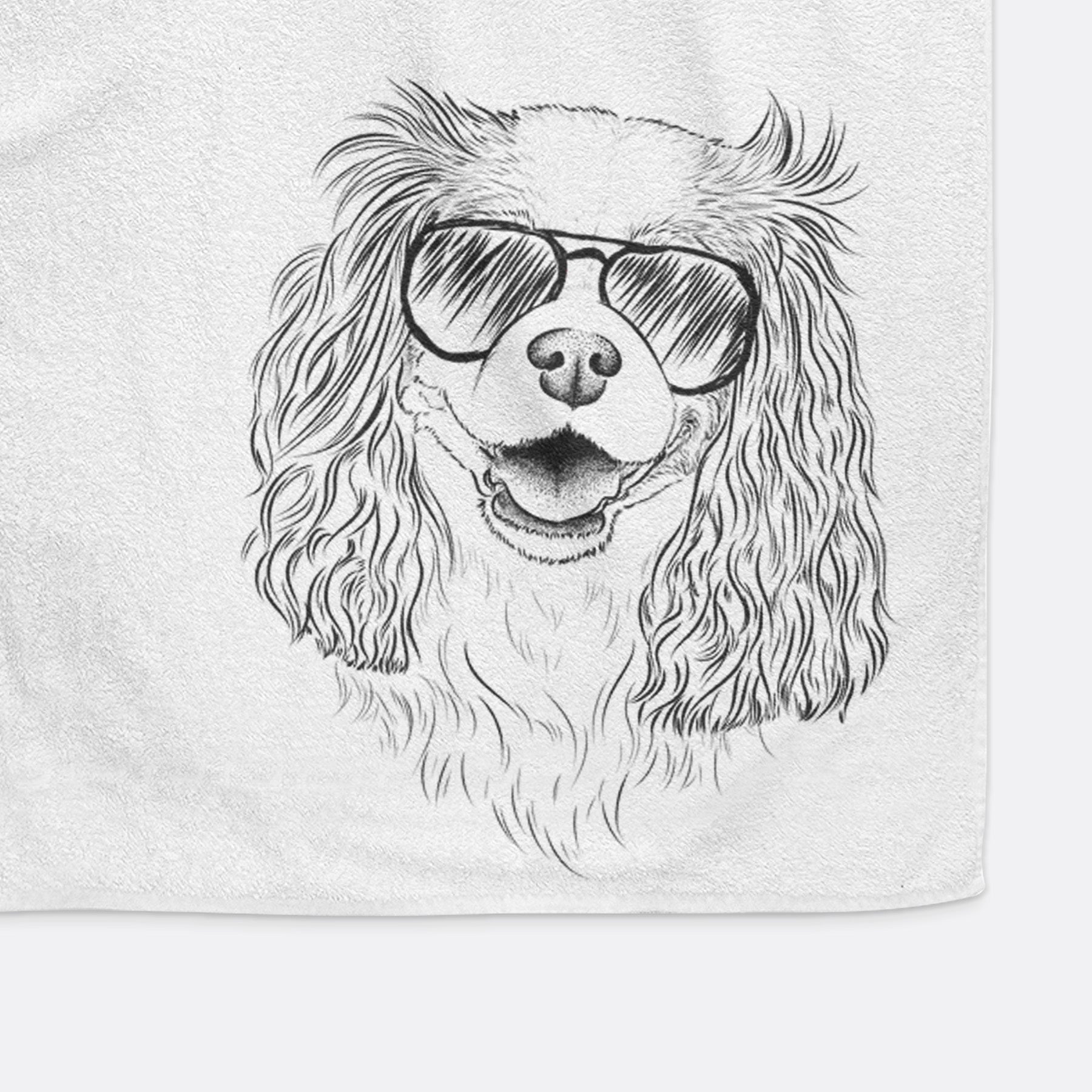 Halley Comet the Cavalier King Charles Spaniel Premium Hand Towel