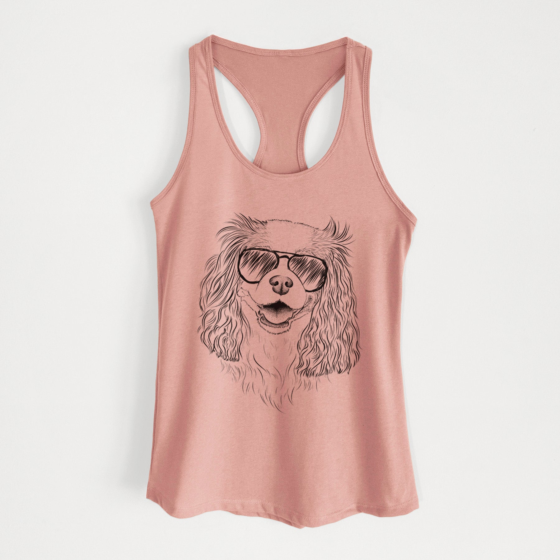 Halley Comet the Cavalier King Charles Spaniel - Women's Racerback Tanktop