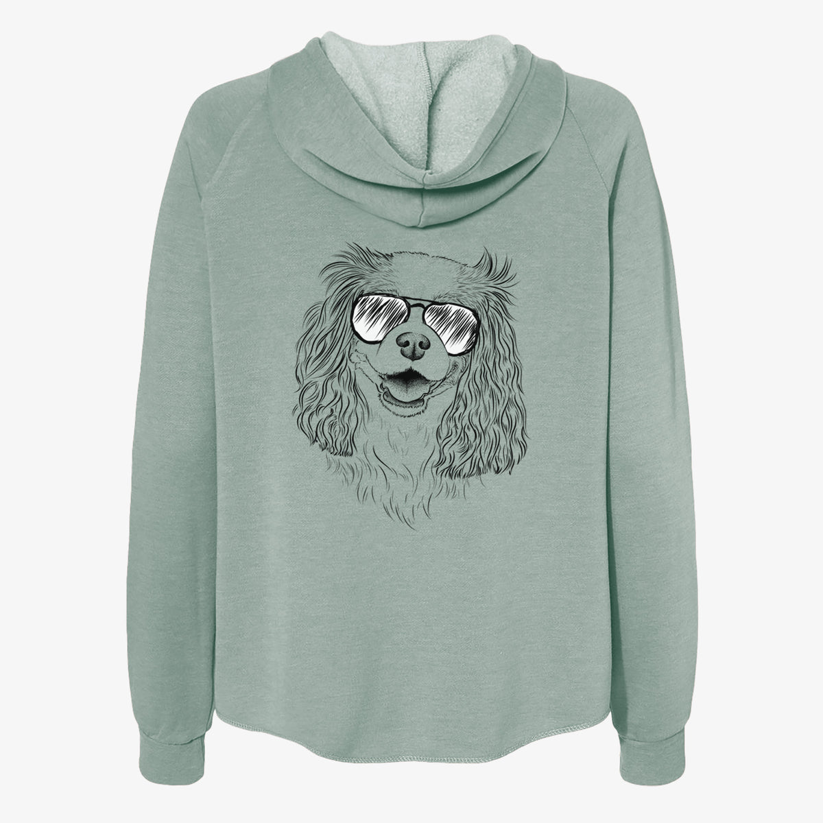 Halley Comet the Cavalier King Charles Spaniel - Women's Cali Wave Zip-Up Sweatshirt