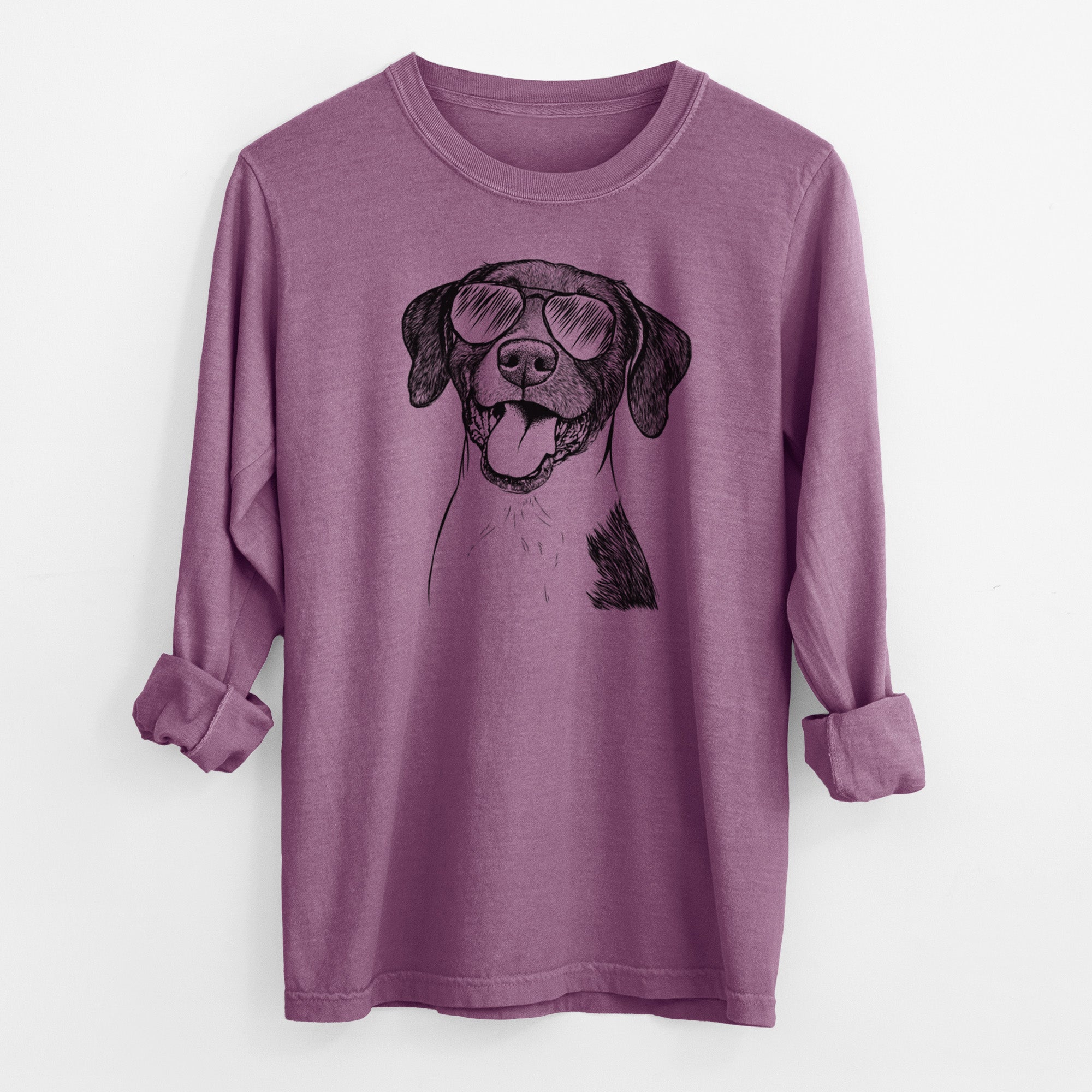 Aviator Harper the Mixed Breed - Men's Heavyweight 100% Cotton Long Sleeve